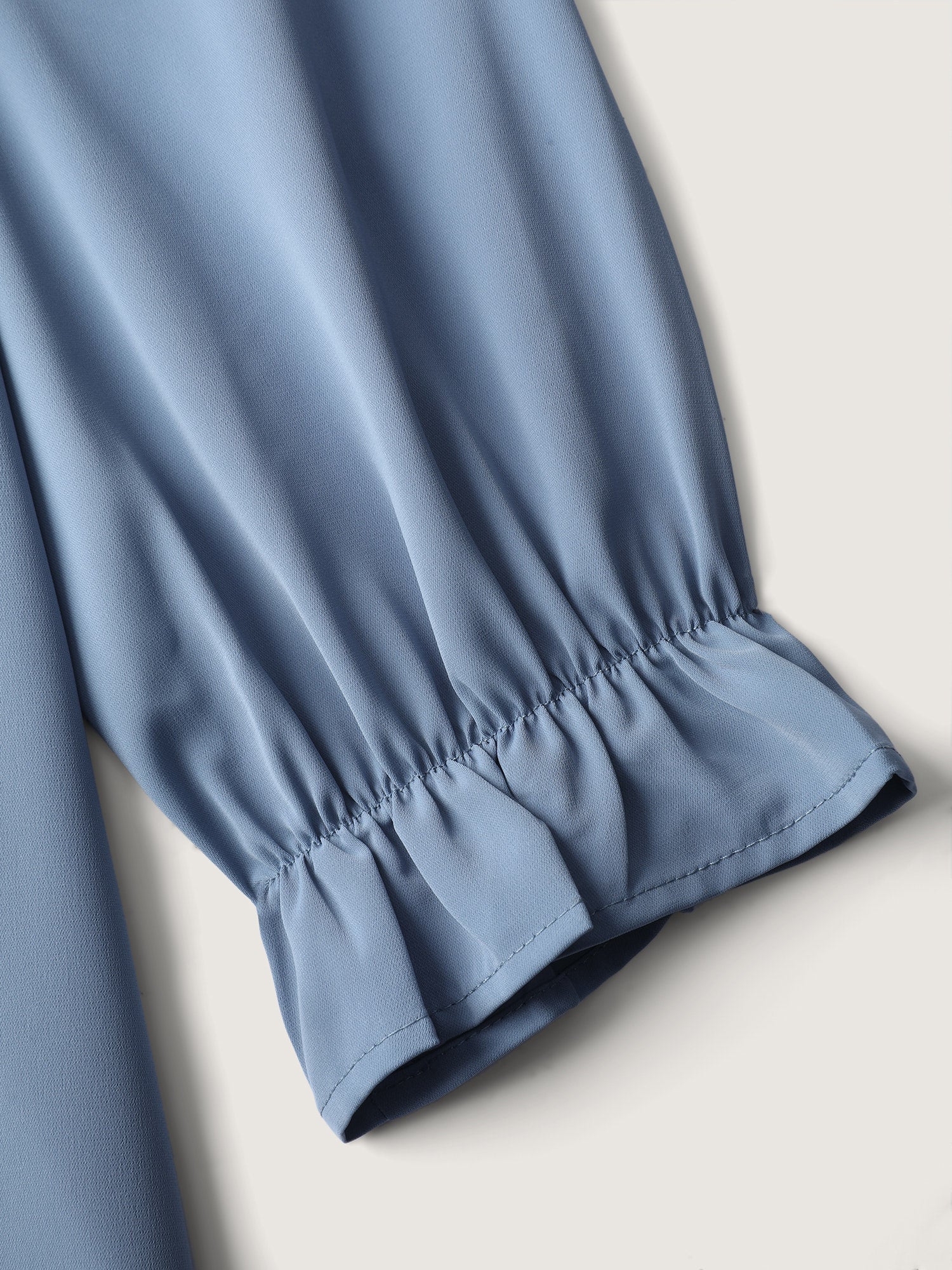 Lotus Leaf Edge Toothpick Pleats Blouse - Image 6