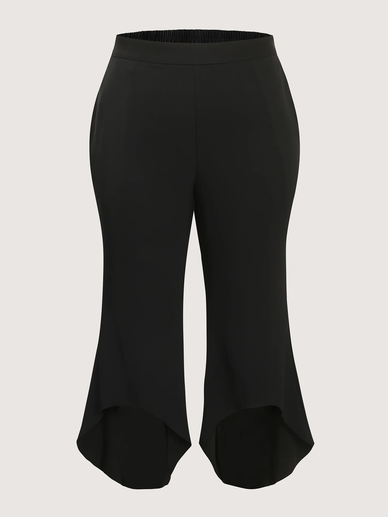 Lotus Leaf Hem Flared Hem Pants - Image 8