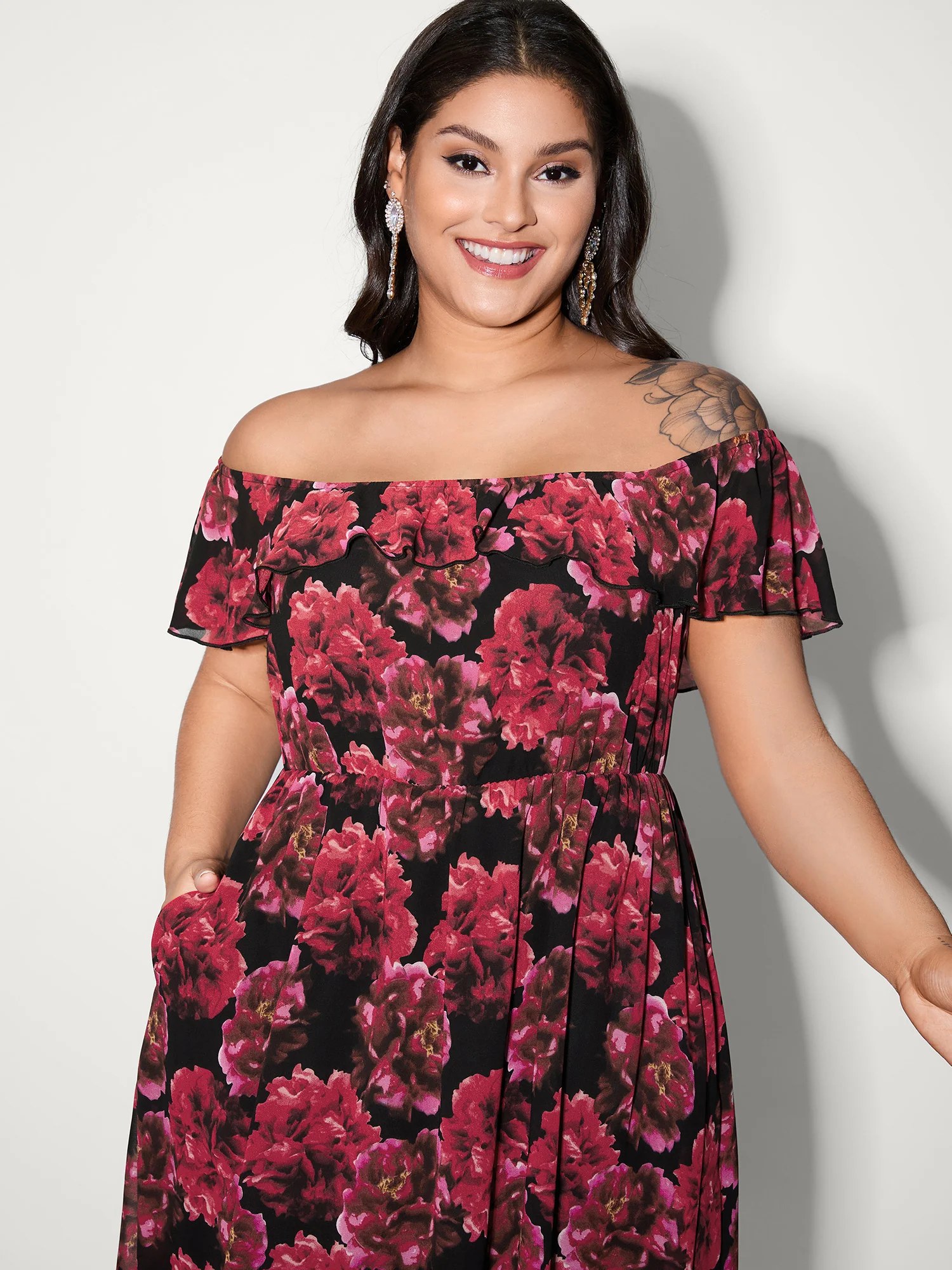 Love in the Air Off-Shoulder Maxi Dress - Image 3