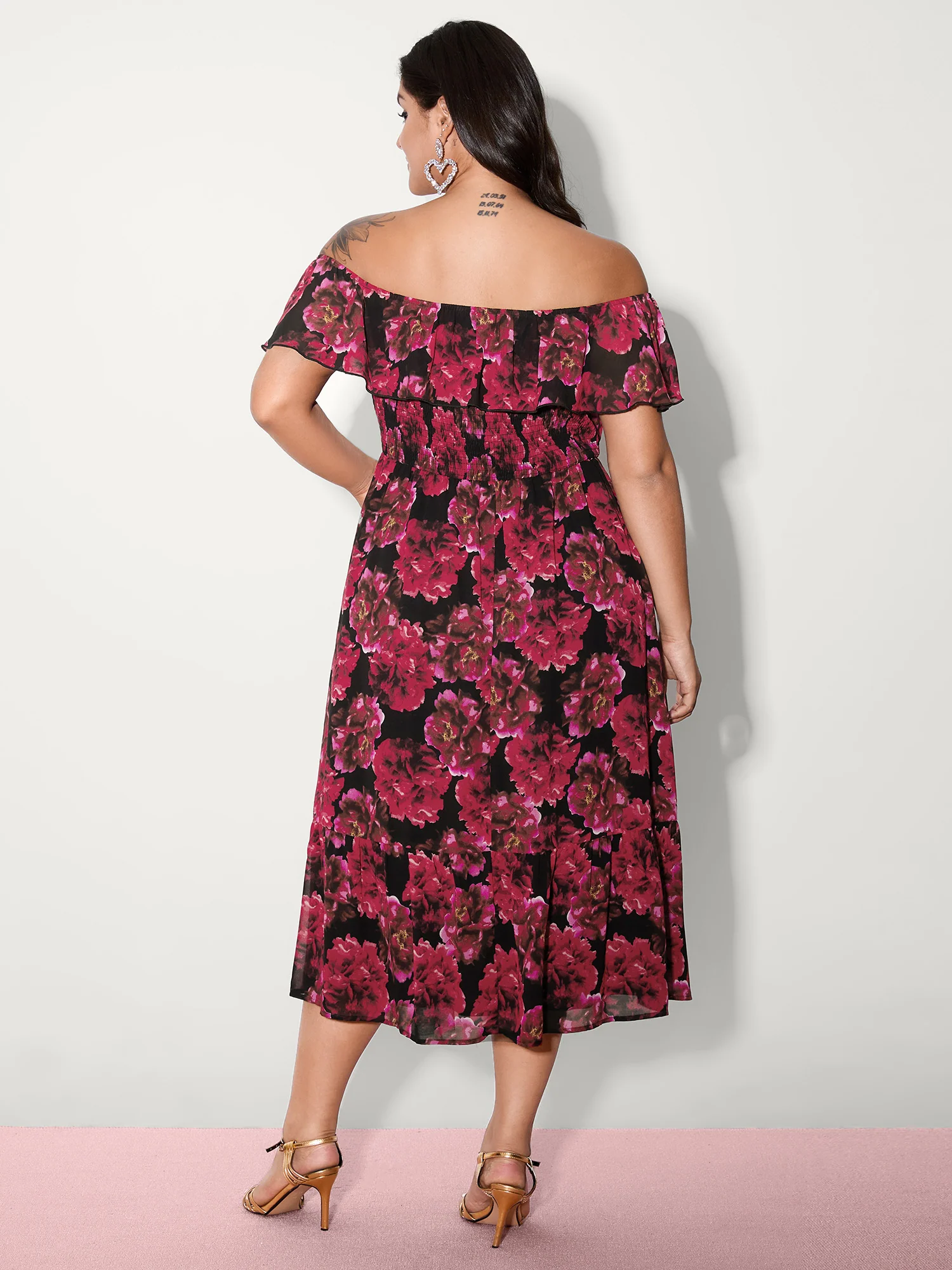 Love in the Air Off-Shoulder Maxi Dress - Image 4
