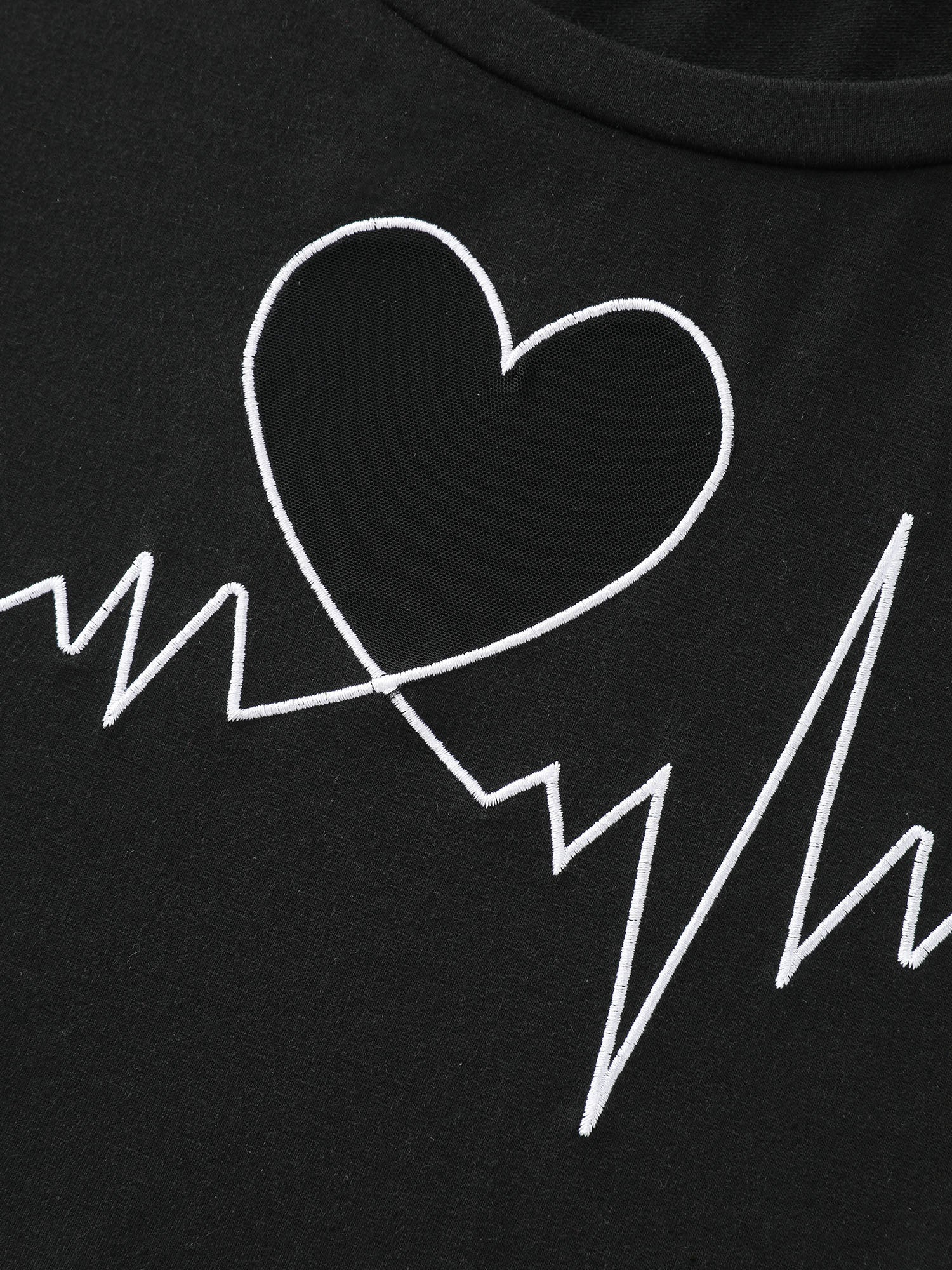 Love Notes Embroidery Cut-Out Sweatshirt - Image 5