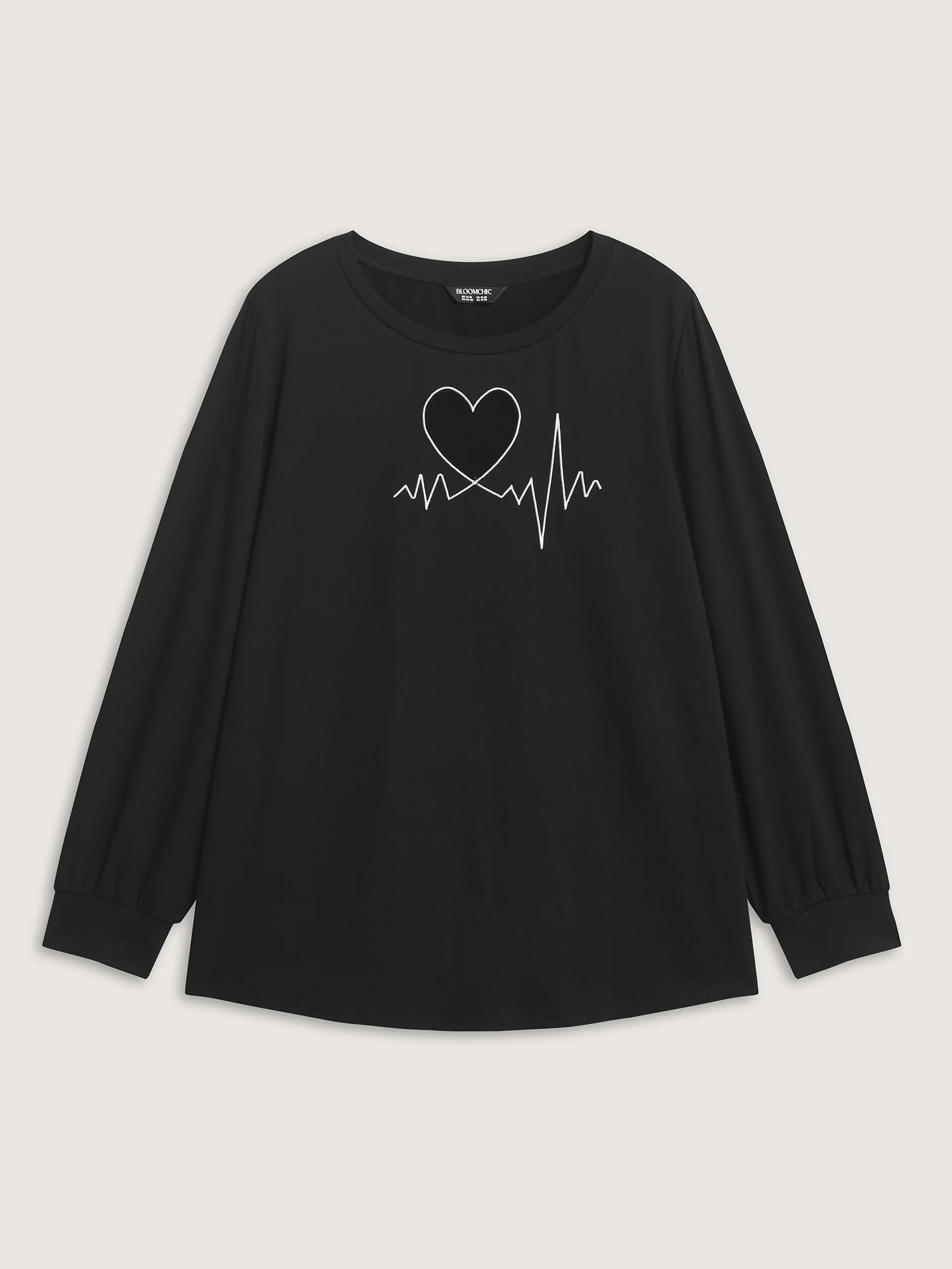 Love Notes Embroidery Cut-Out Sweatshirt - Image 7