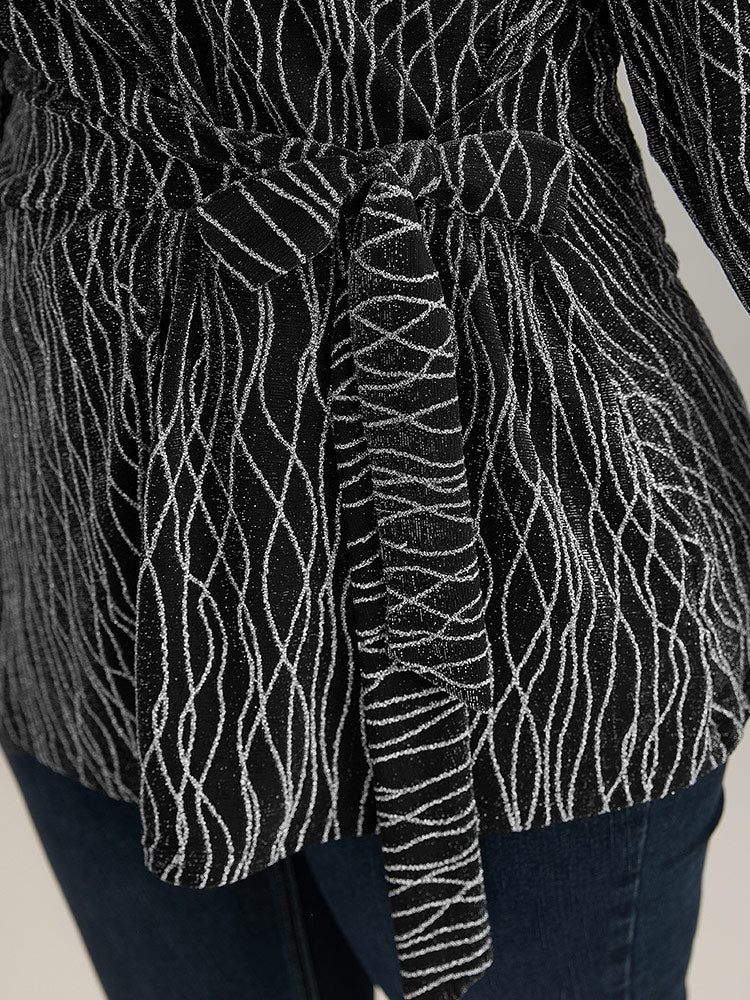 Lurex Geo Bowknot Front T-shirt - Image 6