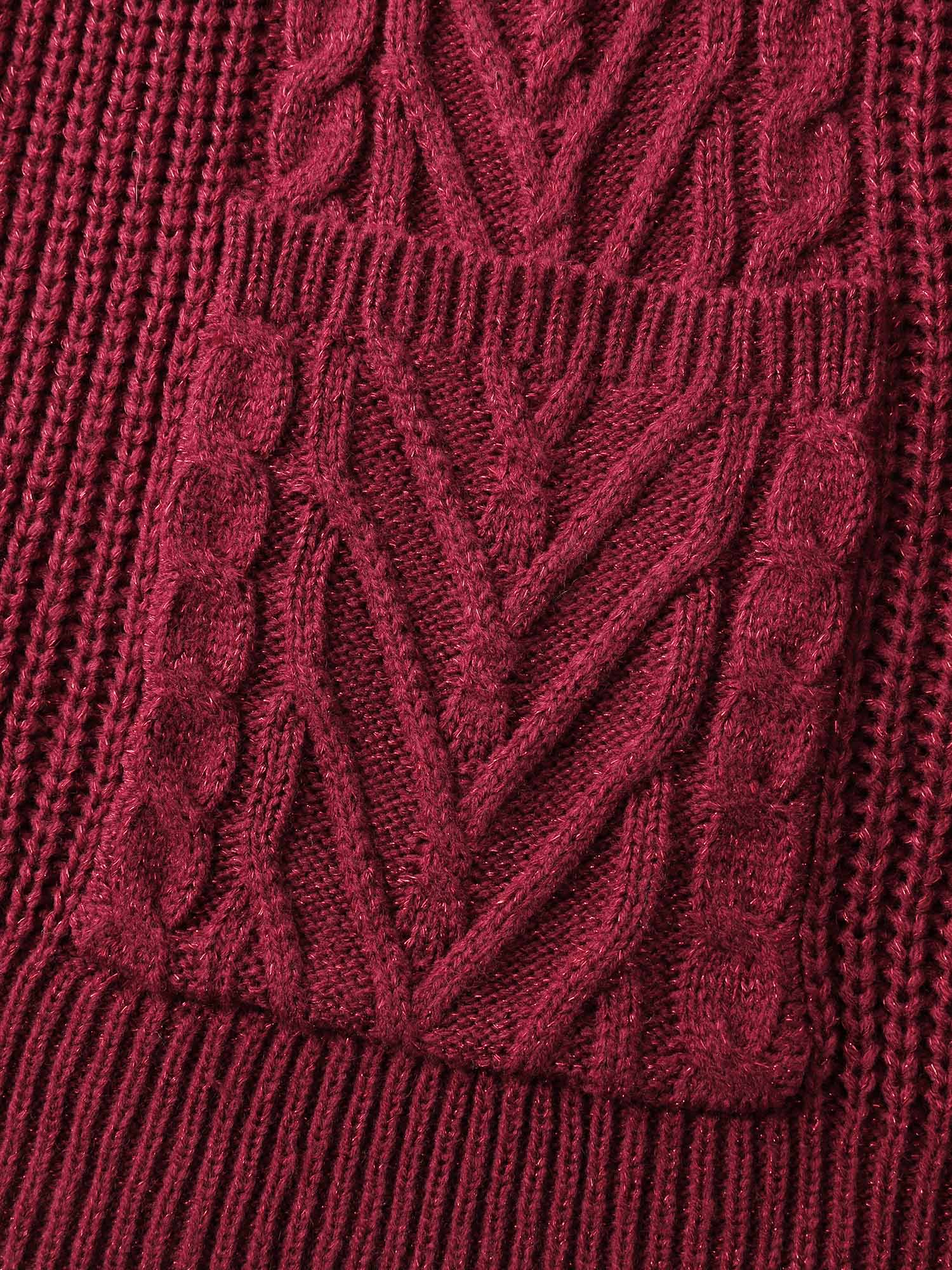 Lurex Twist Button Knit Cardigan - Image 7