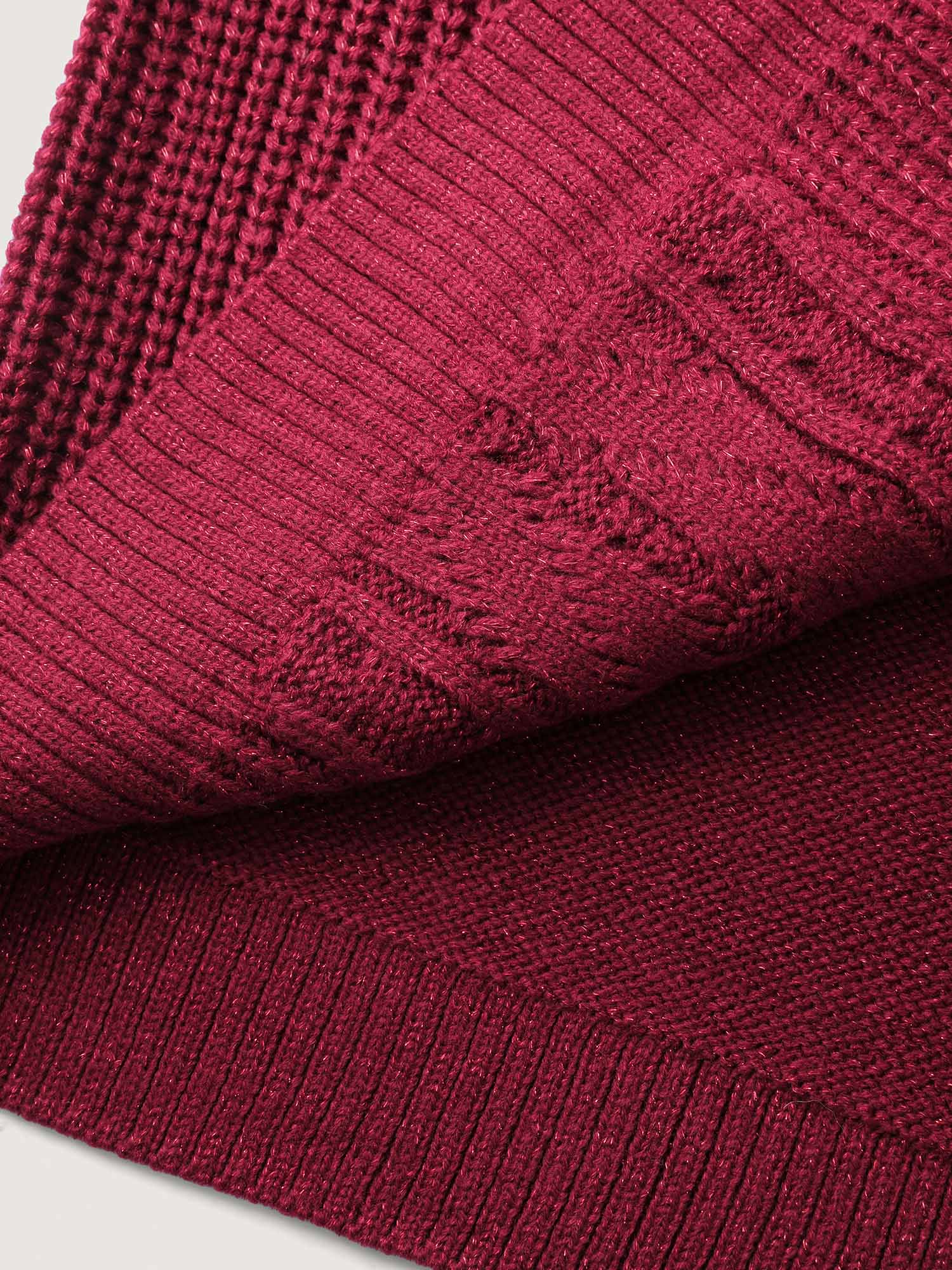 Lurex Twist Button Knit Cardigan - Image 8