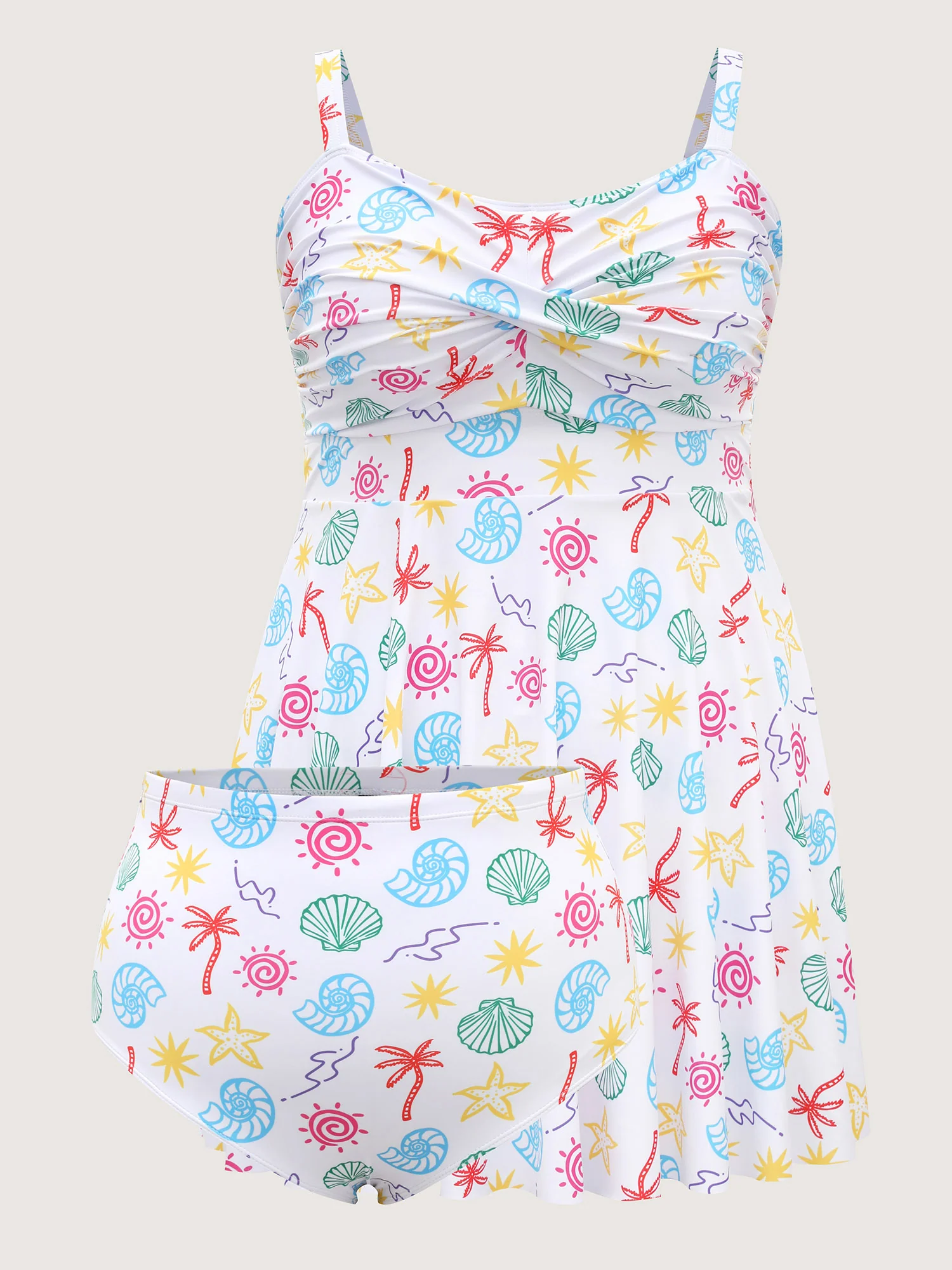Marine Elements Twist Front Swim Dress - Image 8