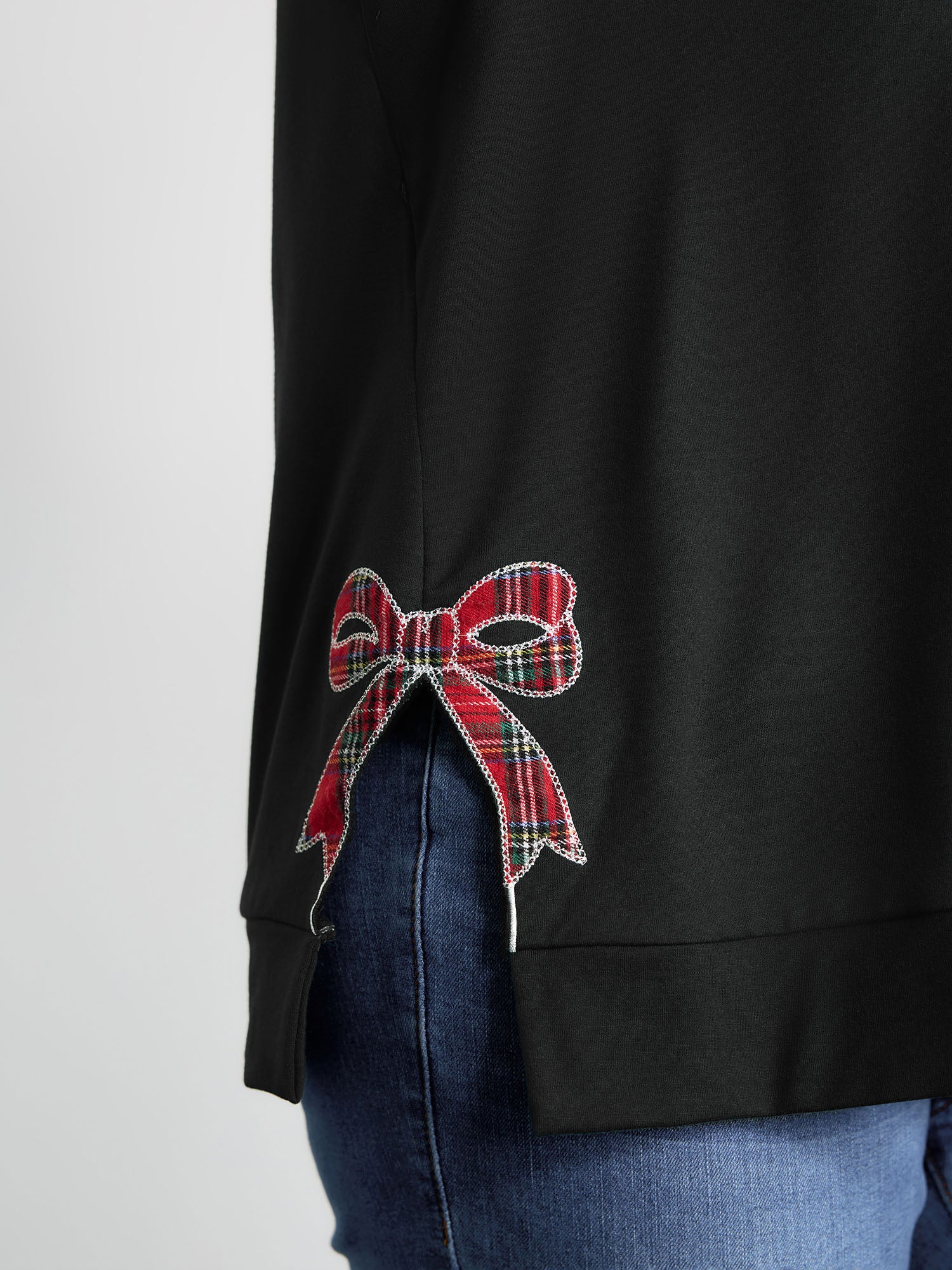 Merry Applique Embroidery Sweatshirt - Image 12