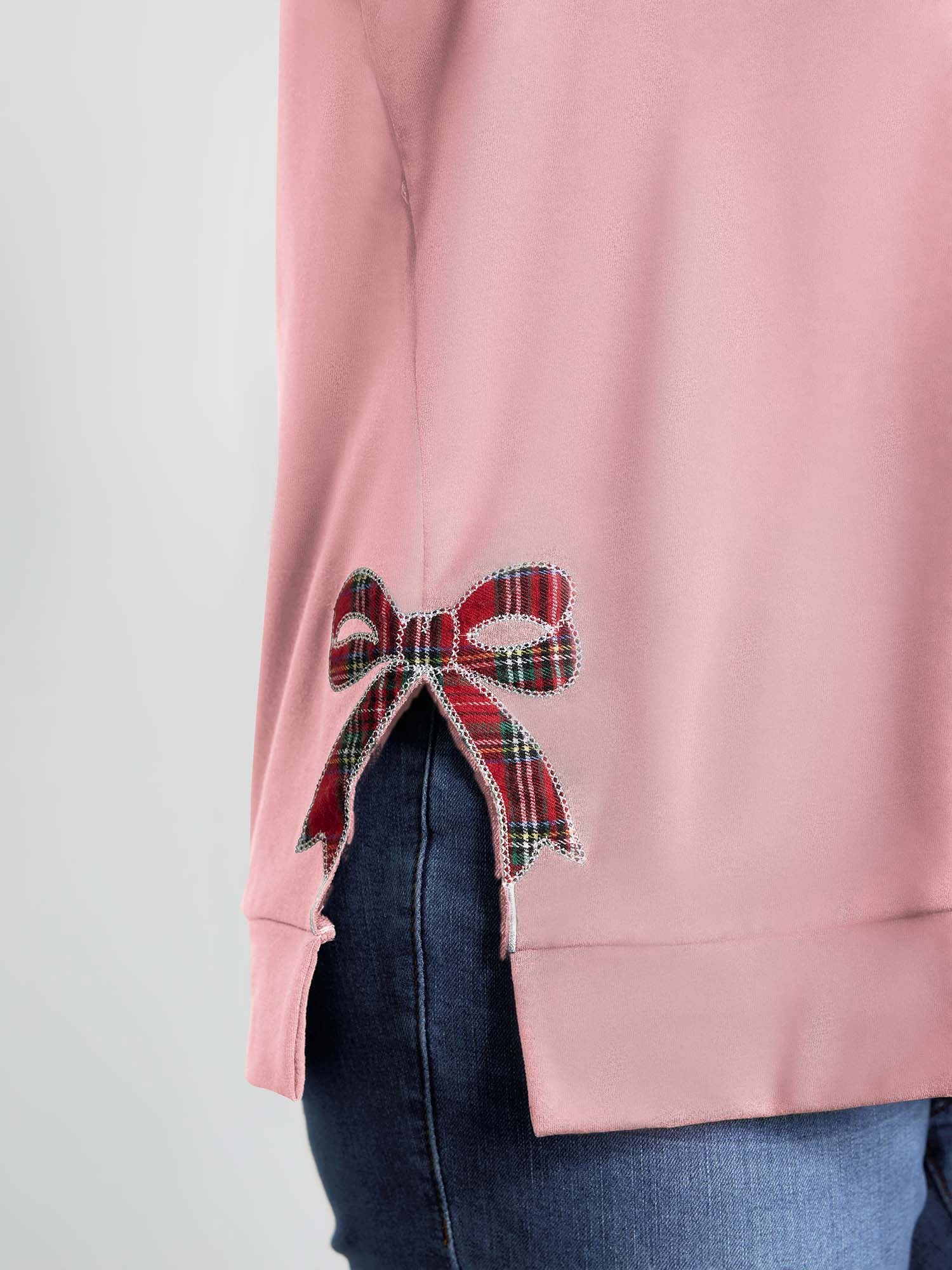 Merry Applique Embroidery Sweatshirt - Image 17