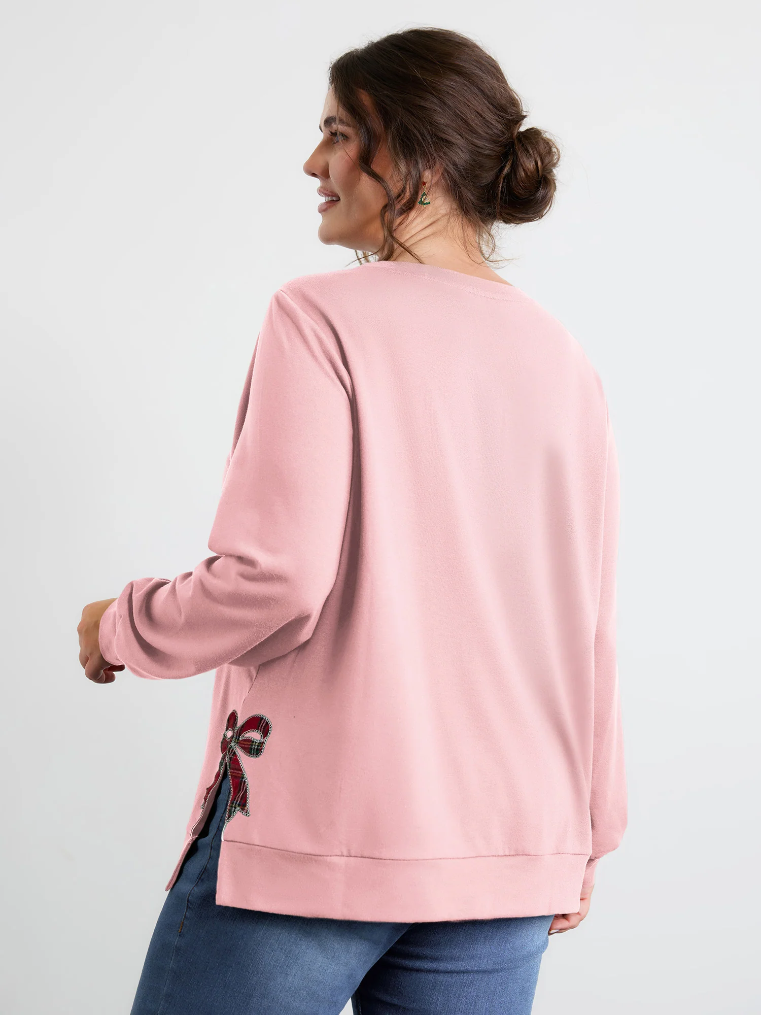 Merry Applique Embroidery Sweatshirt - Image 18