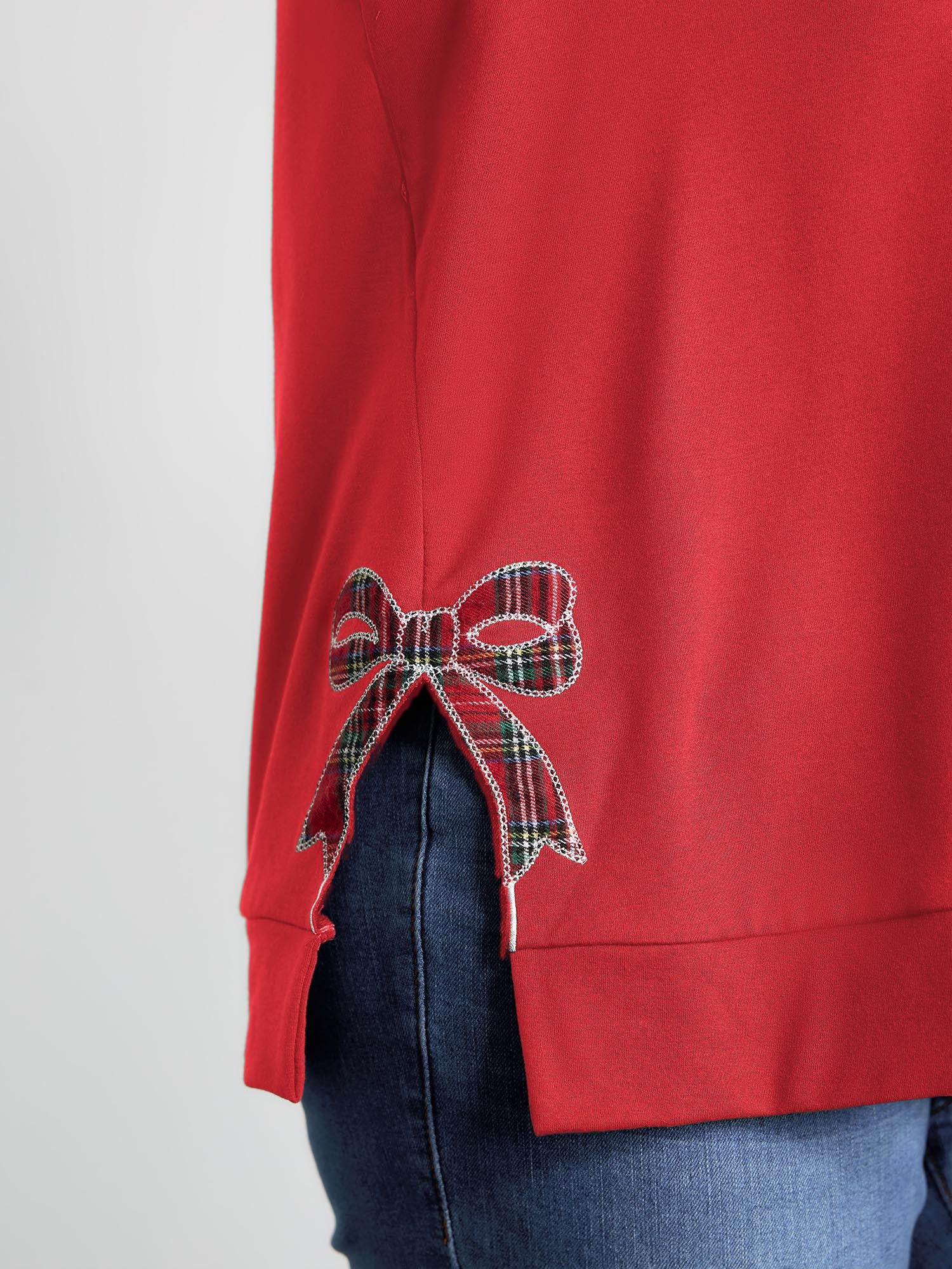 Merry Applique Embroidery Sweatshirt - Image 22