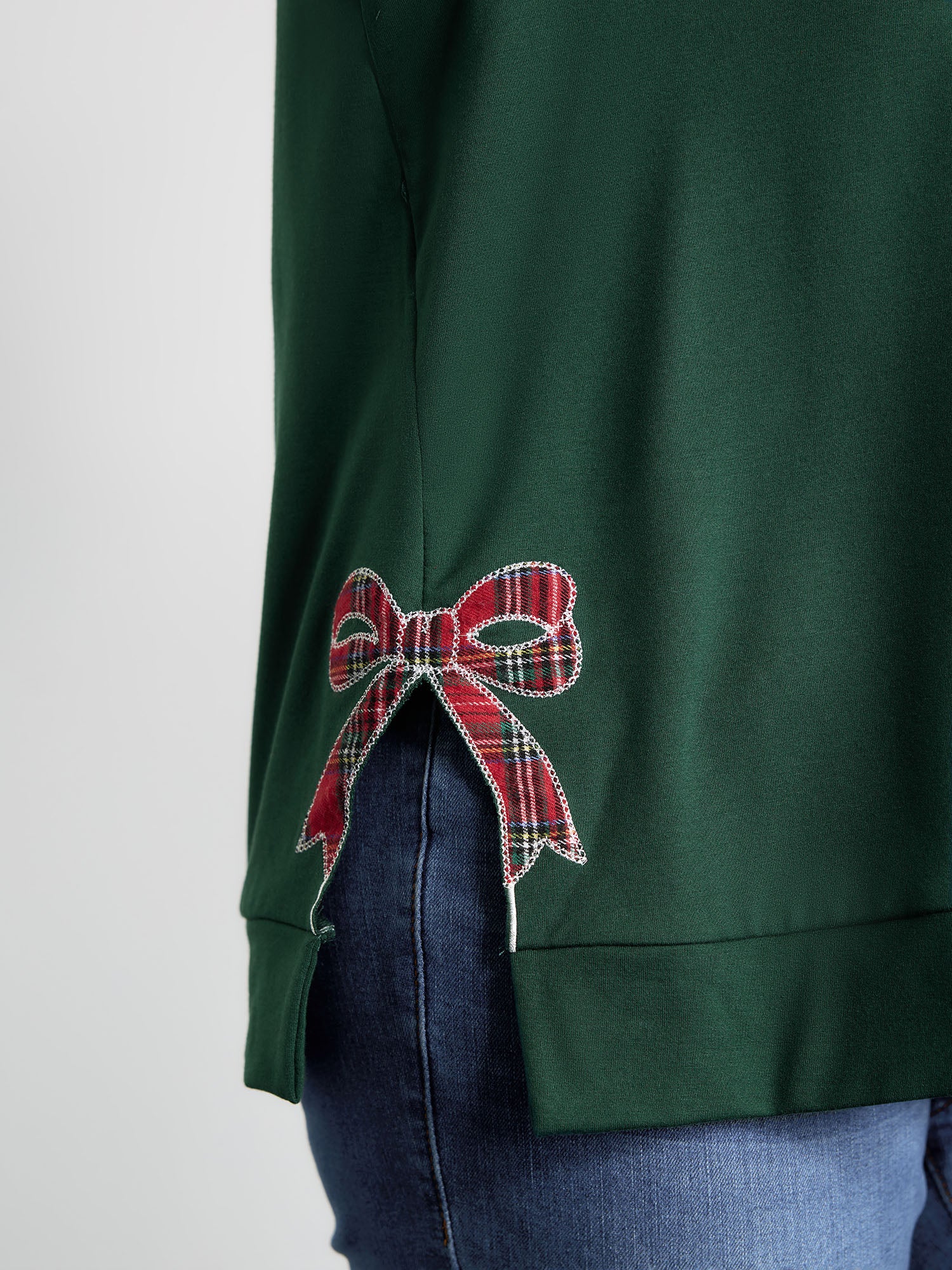 Merry Applique Embroidery Sweatshirt - Image 3