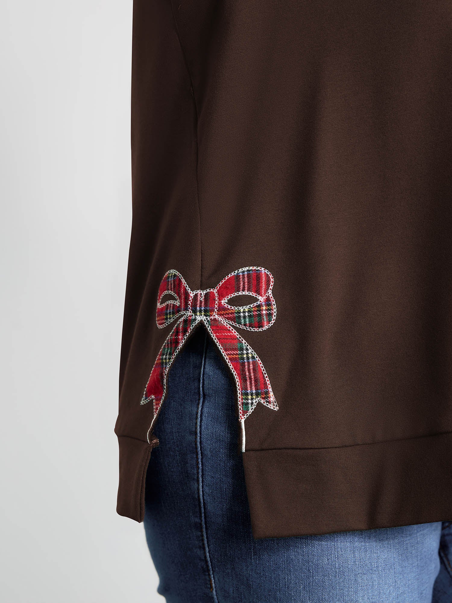 Merry Applique Embroidery Sweatshirt - Image 32