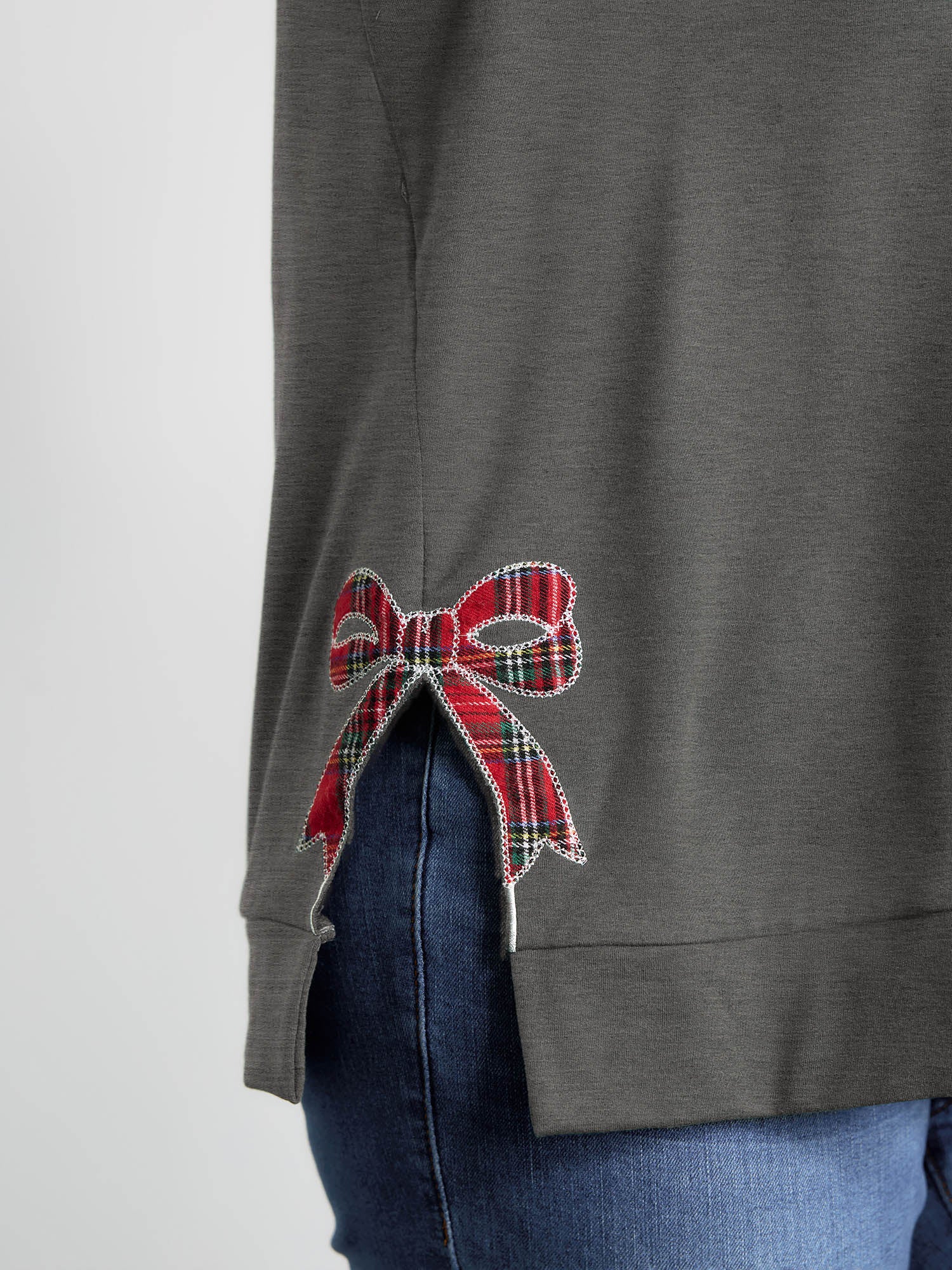 Merry Applique Embroidery Sweatshirt - Image 37