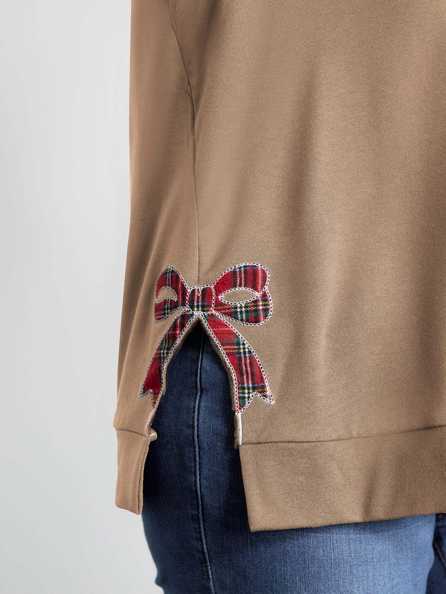 Merry Applique Embroidery Sweatshirt - Image 52