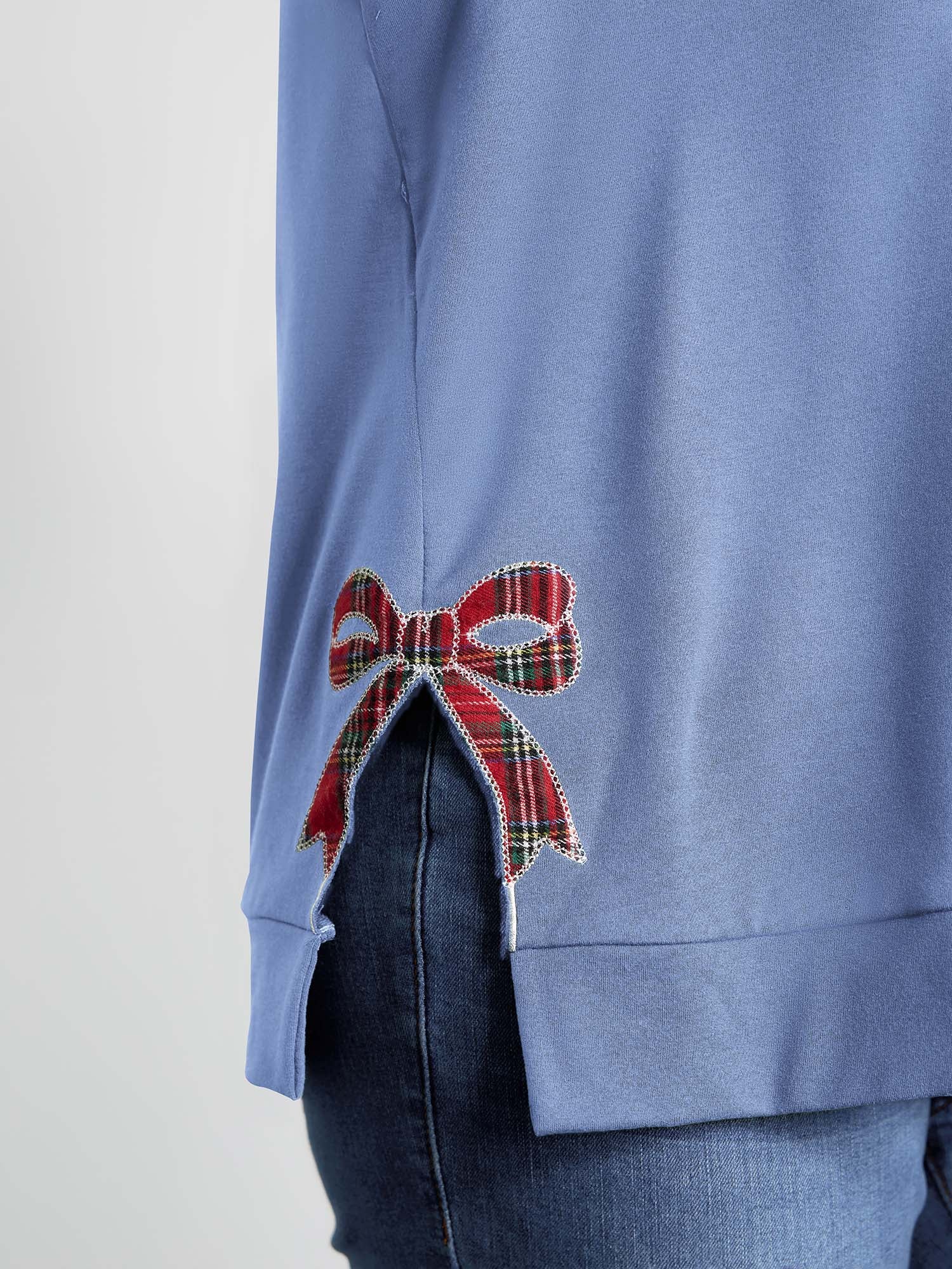 Merry Applique Embroidery Sweatshirt - Image 57