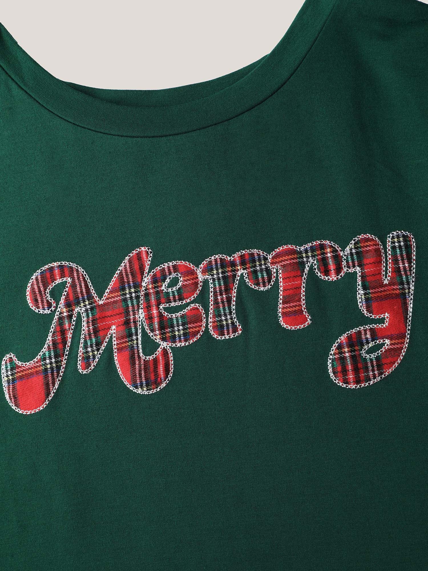 Merry Applique Embroidery Sweatshirt - Image 7