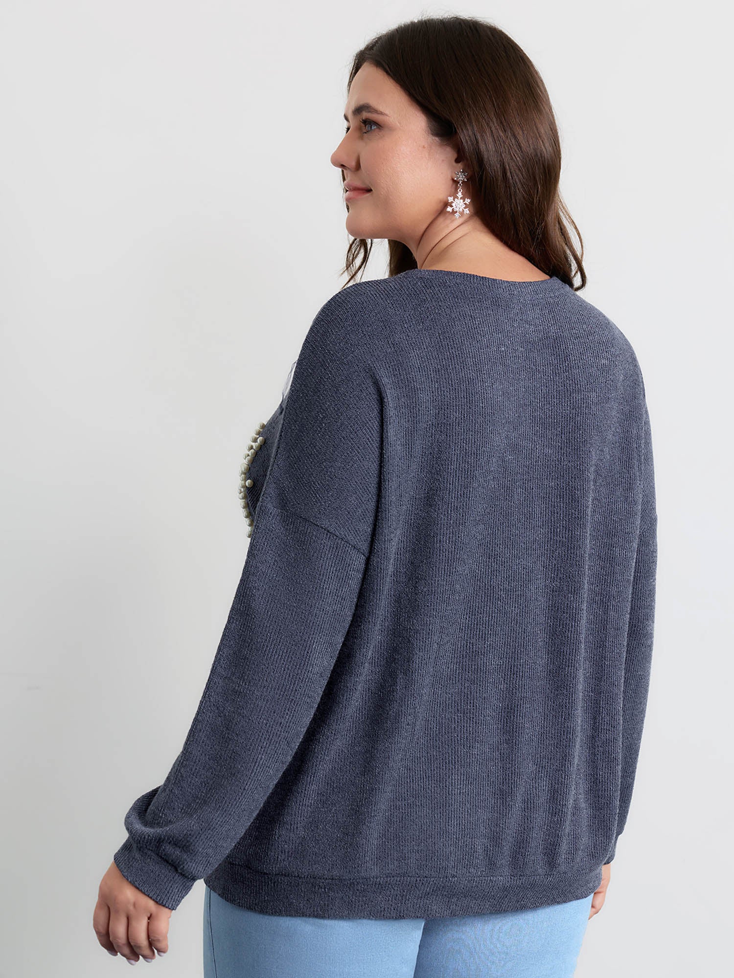 Merry Bead Textured Sweatshirt - Image 4