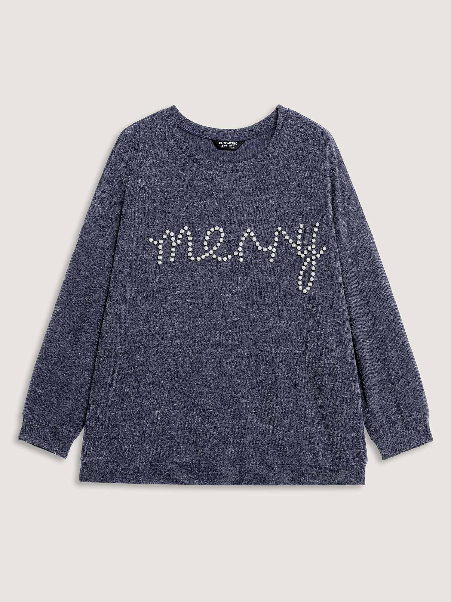 Merry Bead Textured Sweatshirt - Image 7