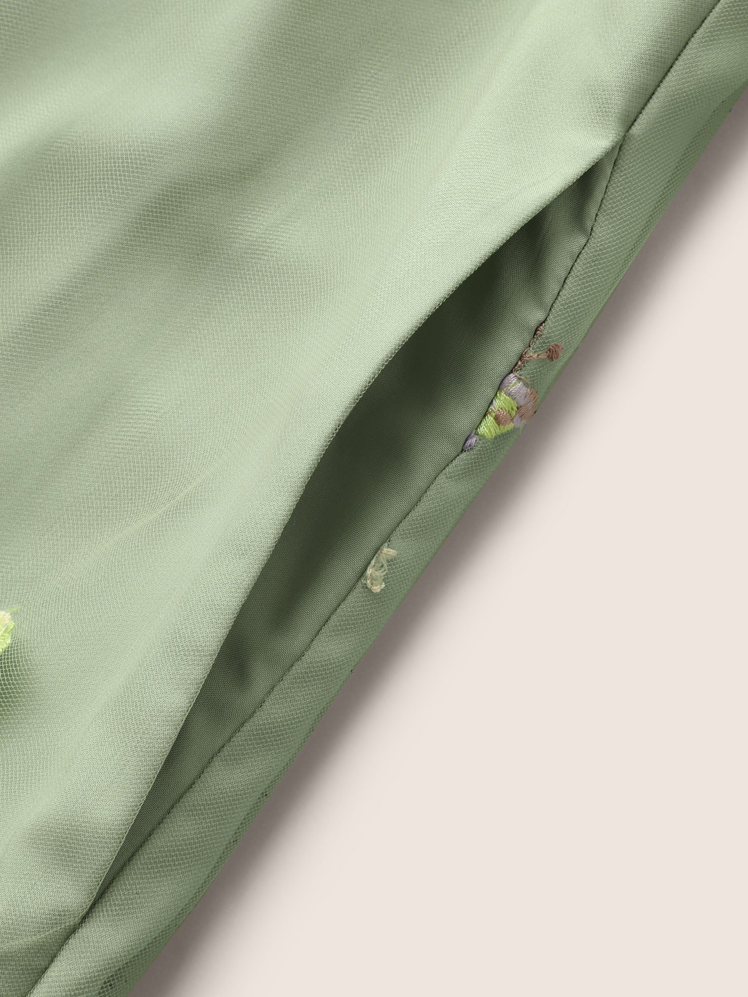 Mesh Floral Embroidered Cap Sleeve Midi Dress - Image 5