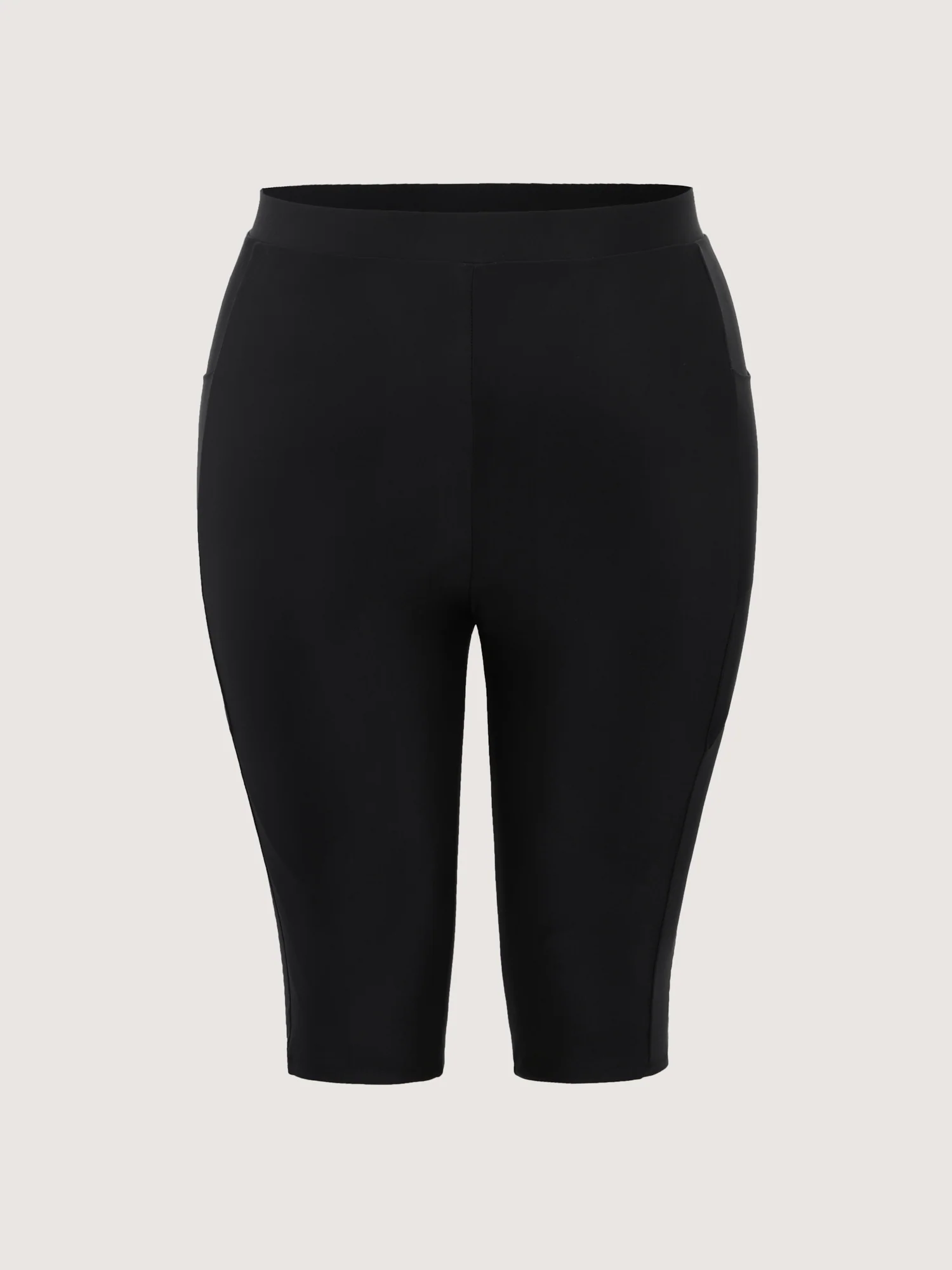 Mesh Spliced Pockets Skinny-Fit Swim Bottoms - Image 7