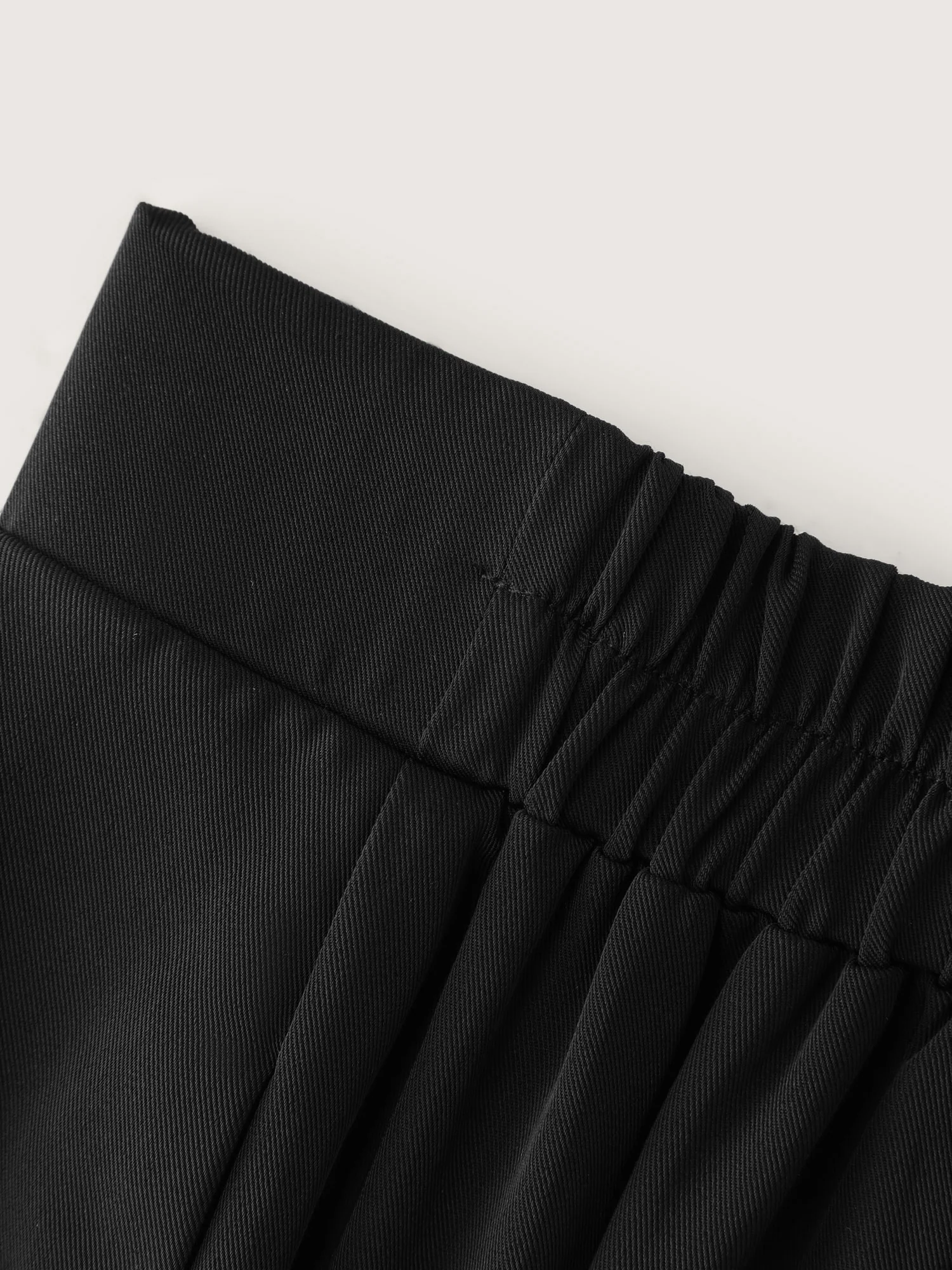 Metal Buckle Detail Wide-Leg Pants - Image 7