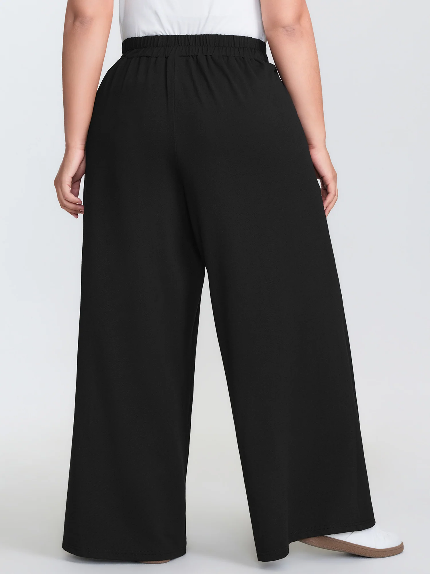 Metal Buckle Wide-Leg Pants - Image 6