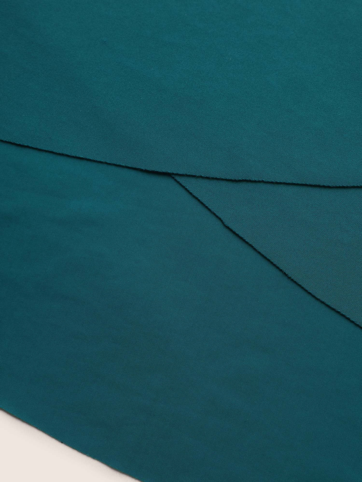 Metal Detail Wrap Hem Gathered Swim Top - Image 6
