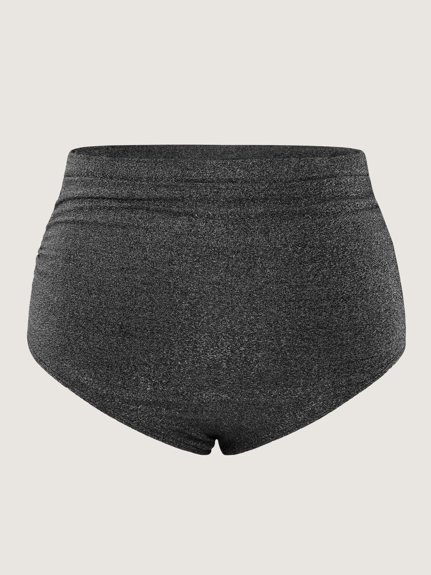 Metallic Sparkle Stretchy Tie Side Swim Bottoms - Image 8