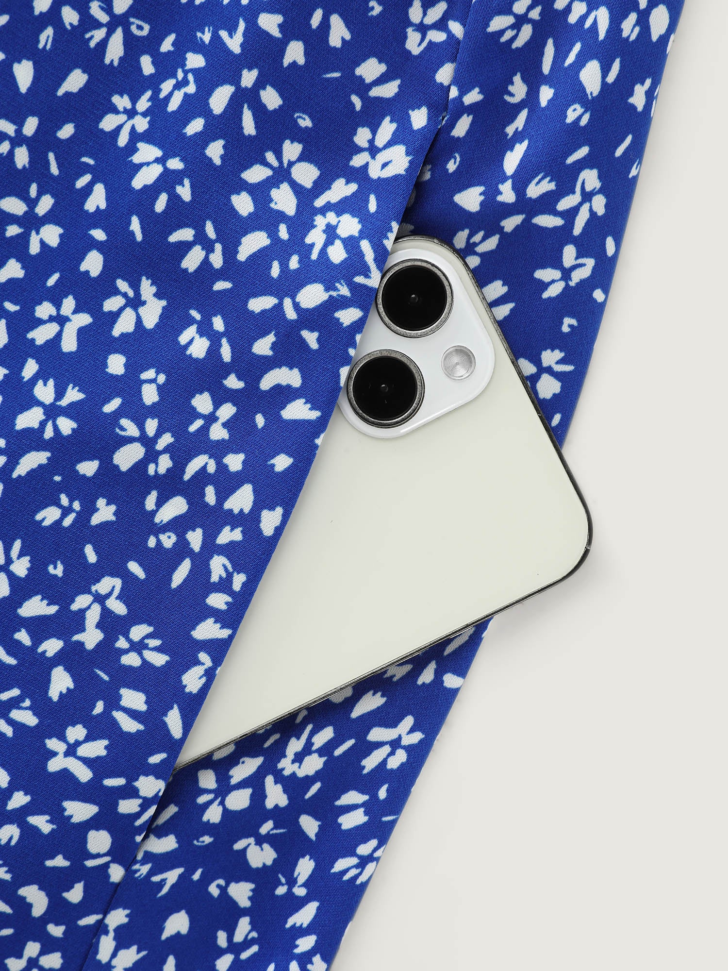 Micro Floral Print Bow-Tie Neckline Mini Dress - Image 6