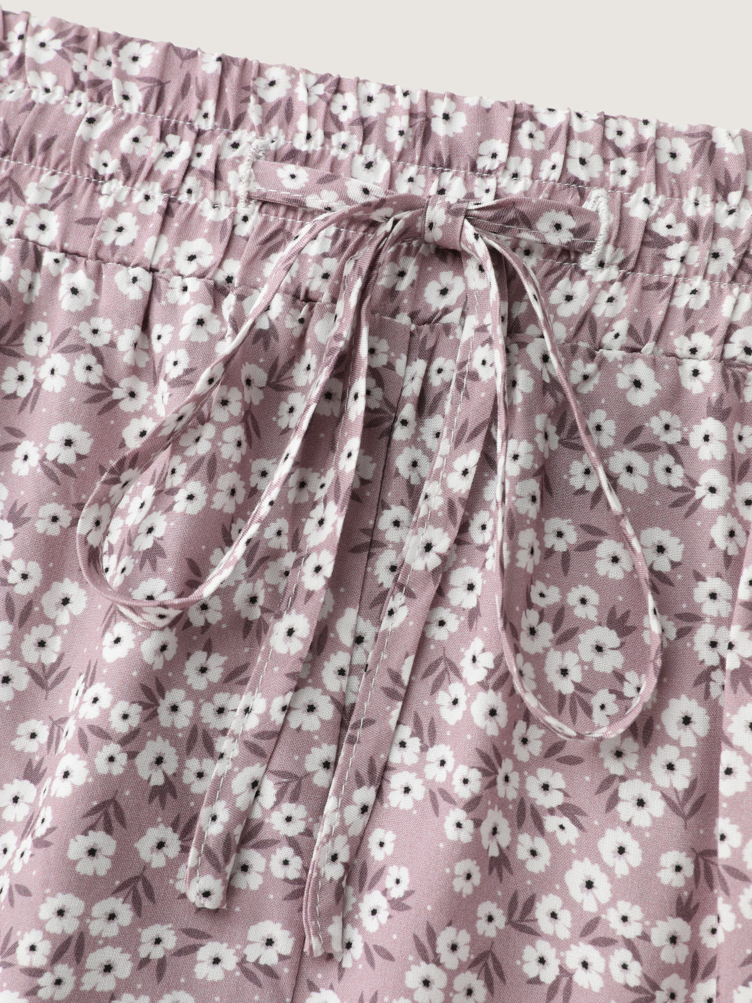 Micro Floral Print Embroidered Shorts - Image 7
