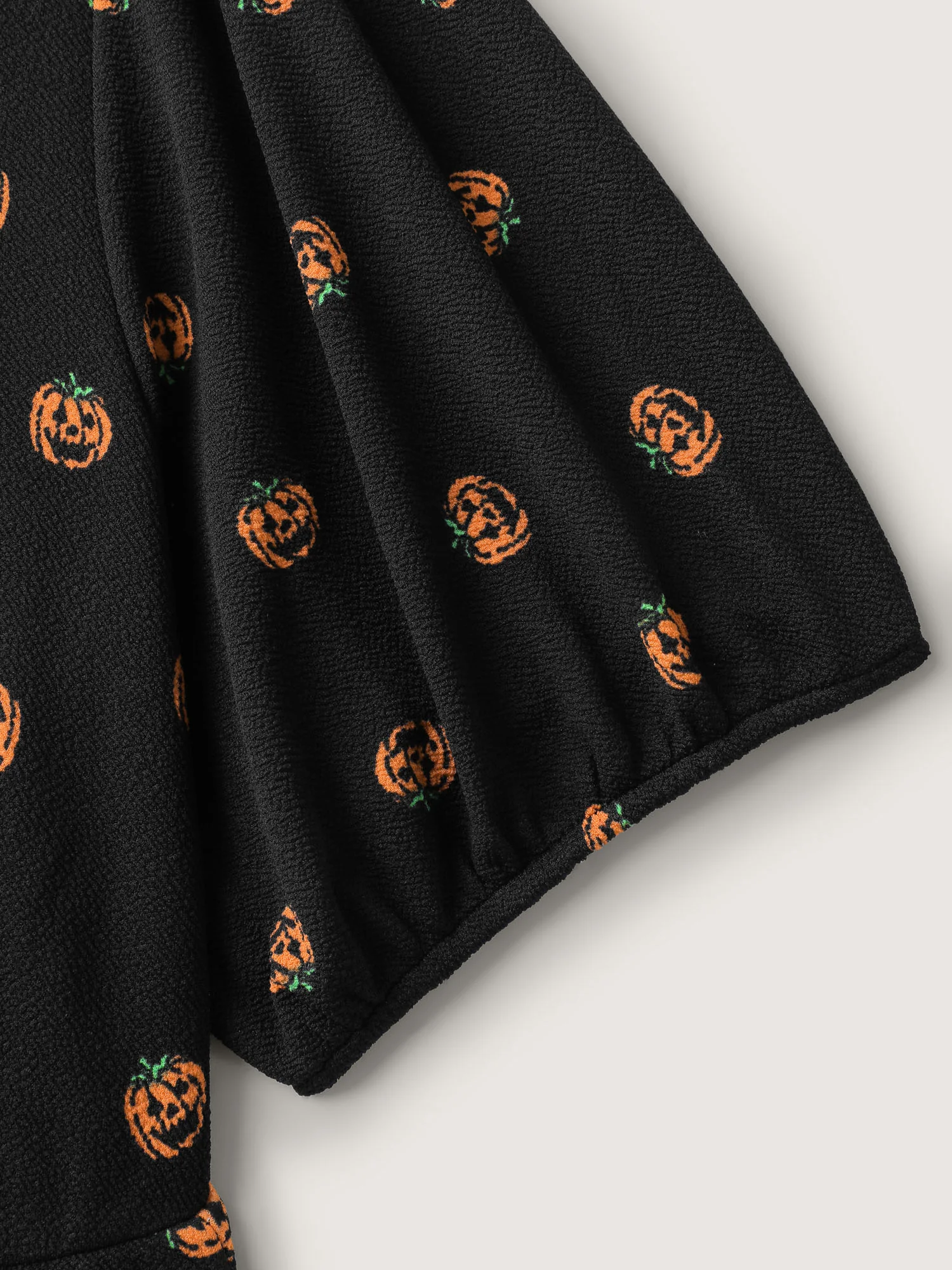 Micro Pumpkin Print Stretchy Midi Dress - Image 5