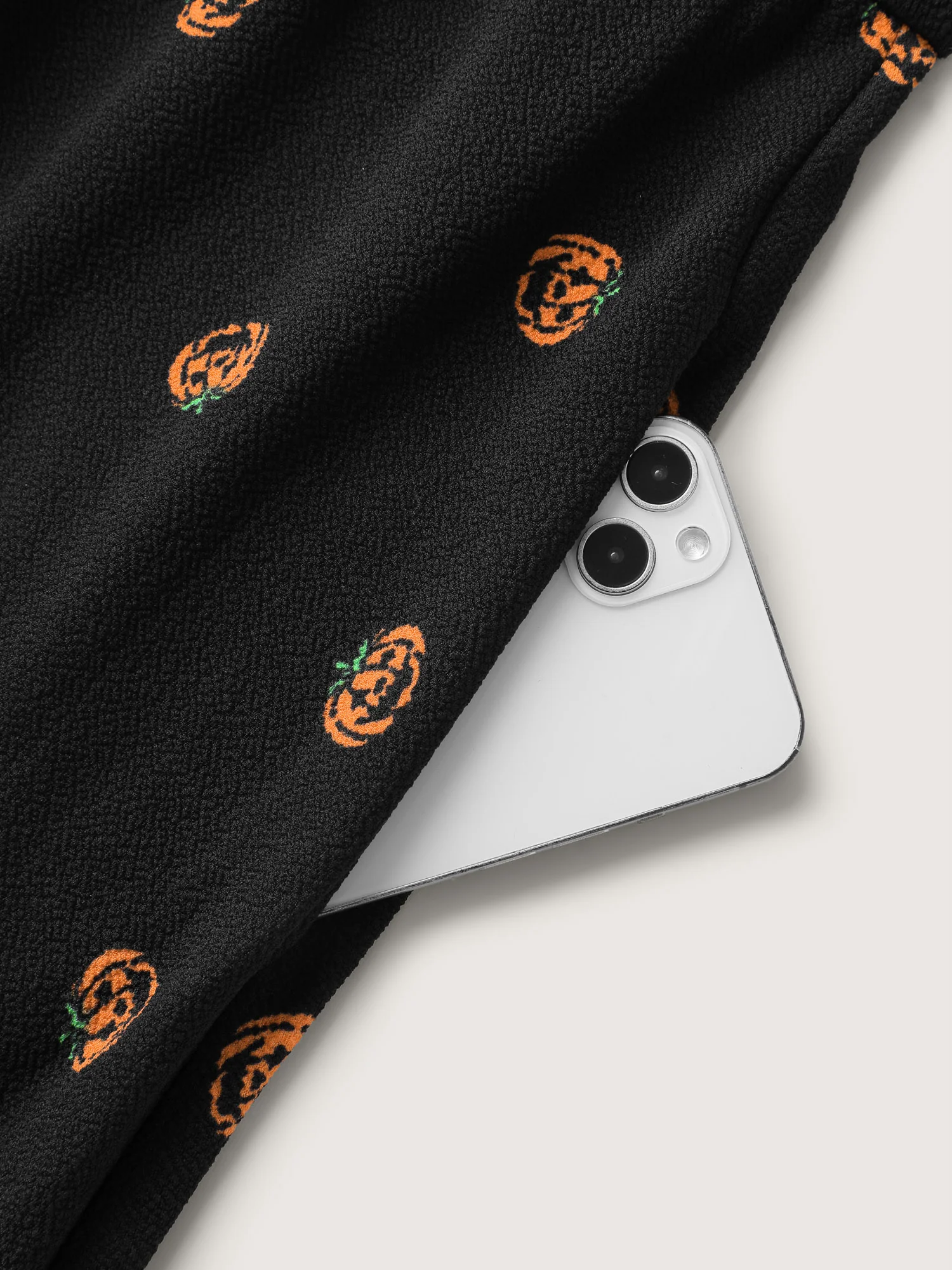 Micro Pumpkin Print Stretchy Midi Dress - Image 6