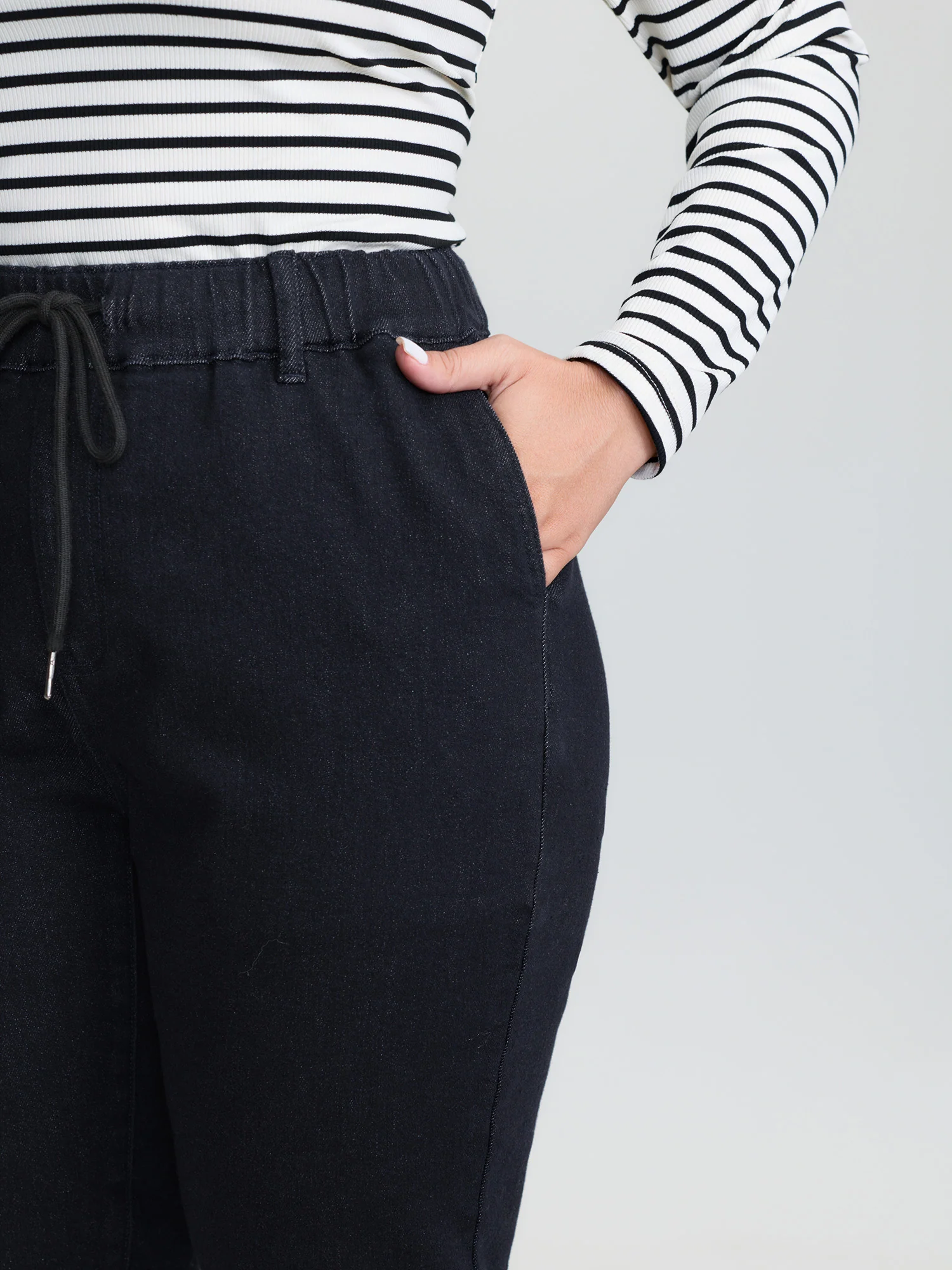 Supersoft Cinched Stretchy Waist Skinny-Fit Jeans - Image 3