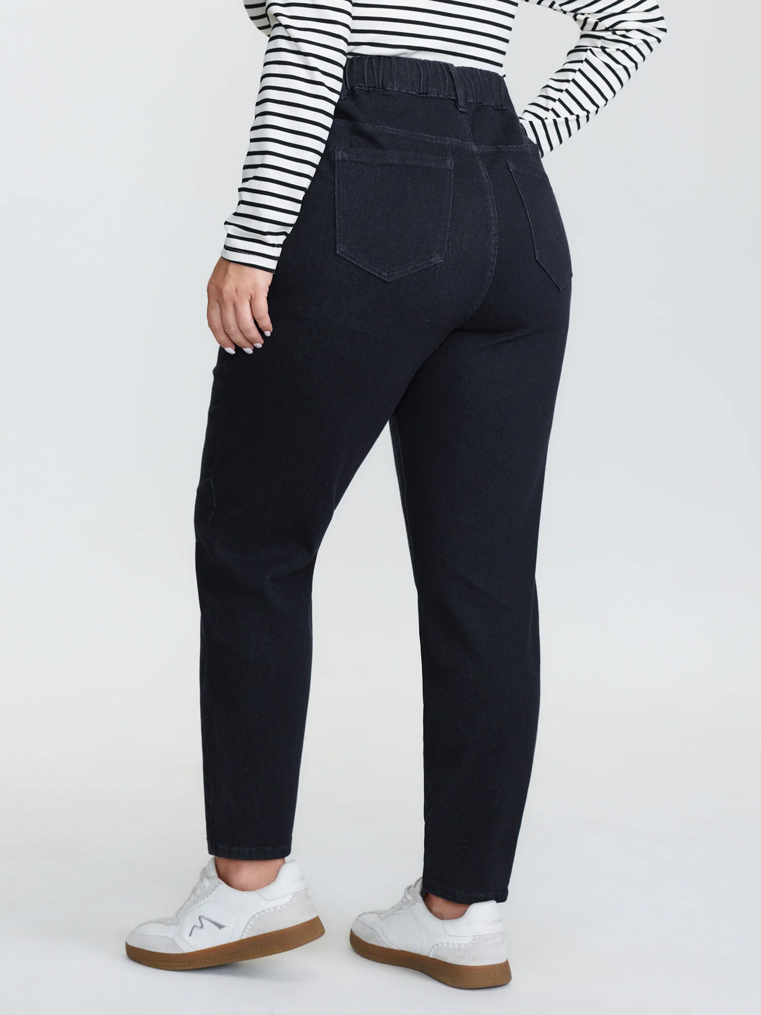 Supersoft Cinched Stretchy Waist Skinny-Fit Jeans - Image 5