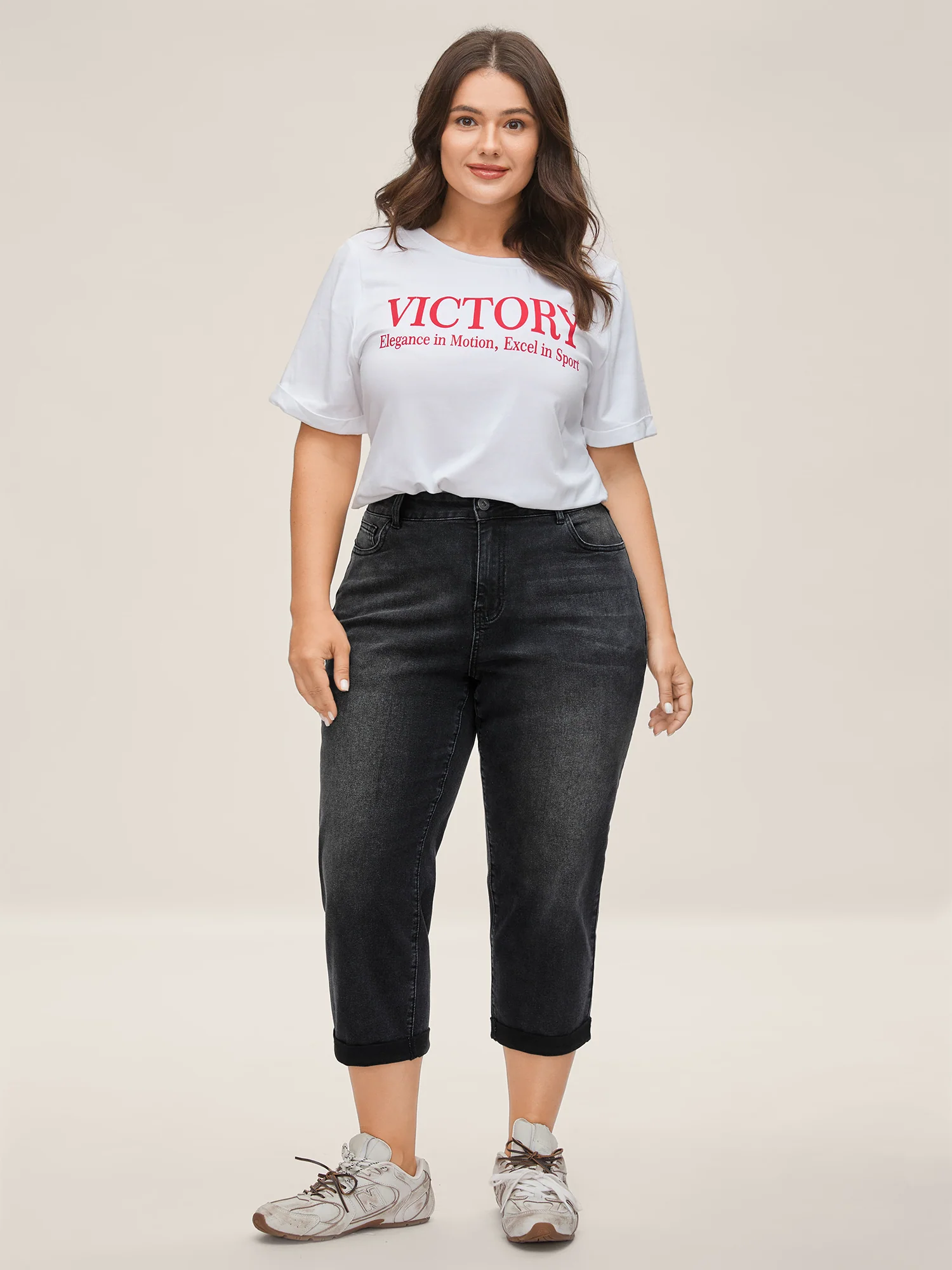 Mid Rise Boyfriend Jeans - Image 3