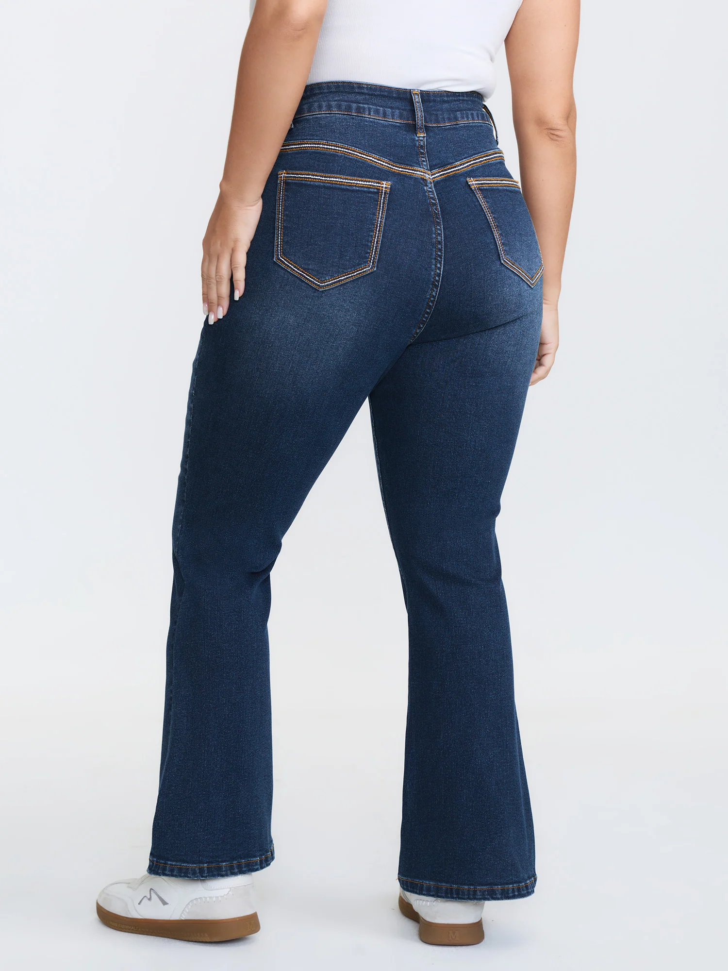 Thigh-Friendly High-Rise Flared Jeans - Image 4