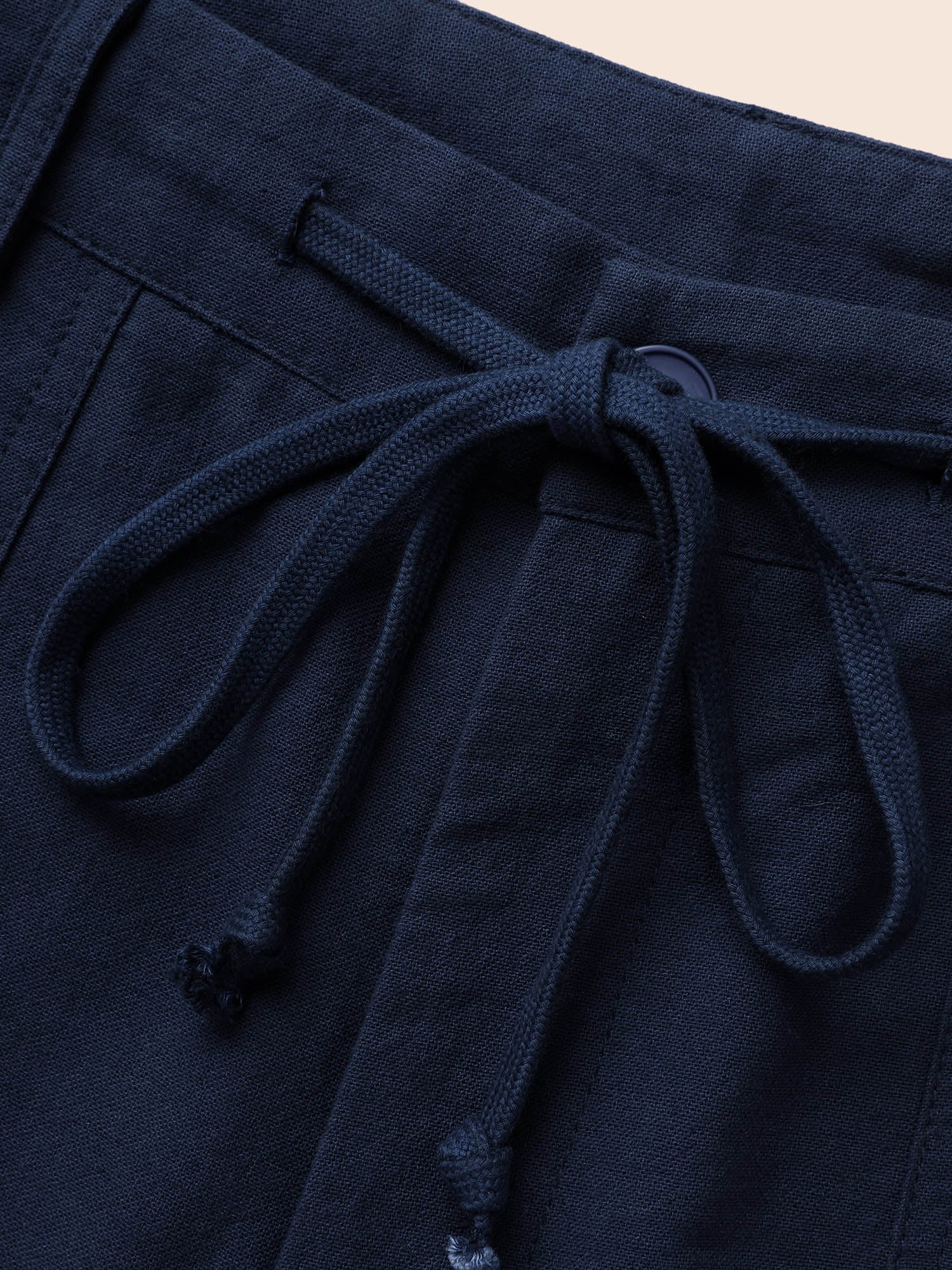 Mid Rise Drawstring Wide Leg Pants - Image 7