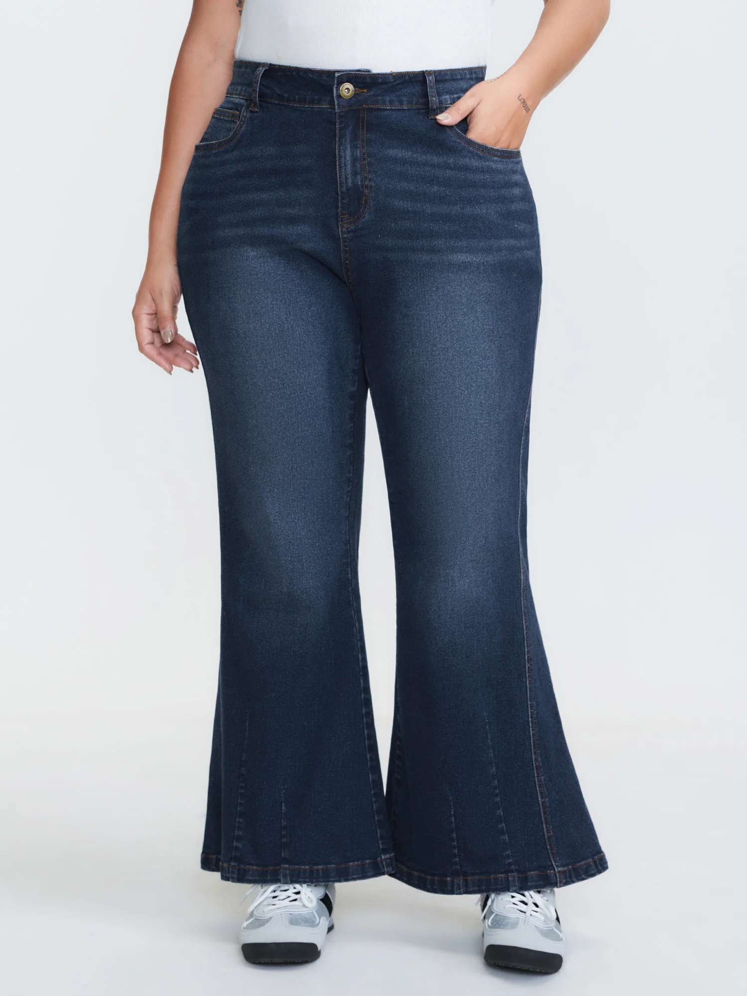 Thigh-Friendly High-Rise Flare Jeans - Image 2