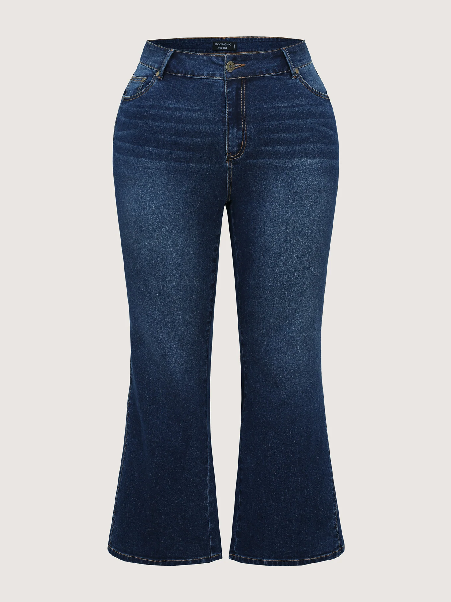 Mid-Rise Flare Hem Jeans - Image 6
