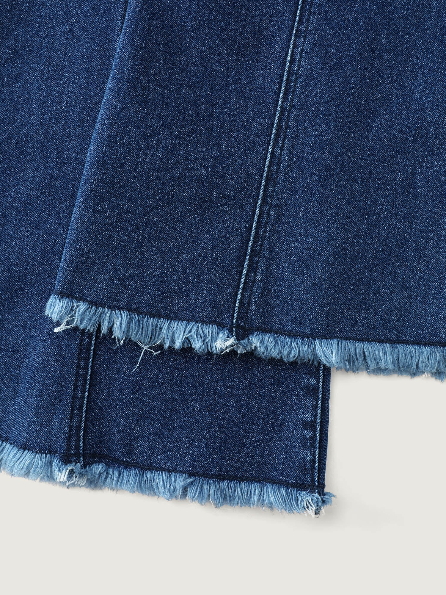 Mid Rise Patchwork Panel Flared Jeans - Image 5