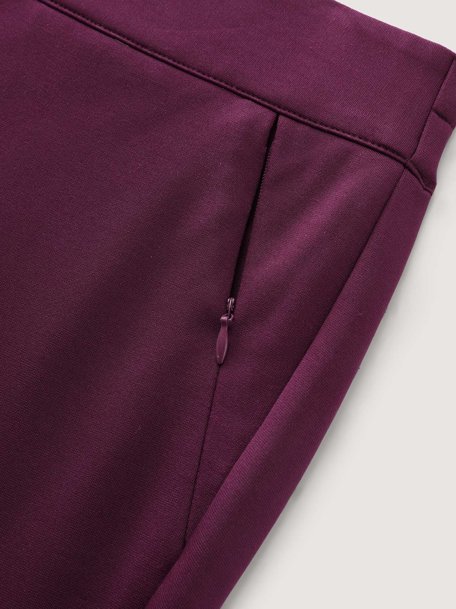Mid-Rise Plain Bootcut Pants - Image 7