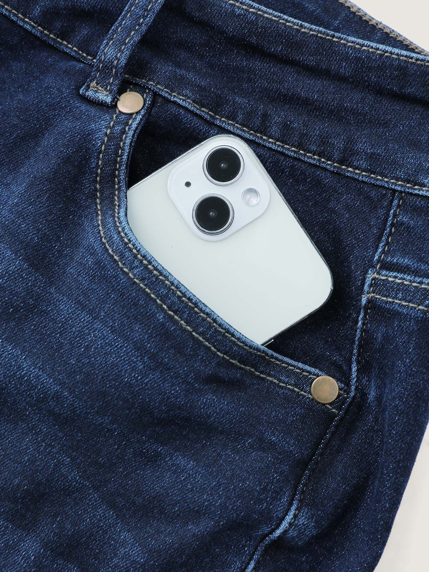 Floral Folded Hem Cropped Skinny-Fit Jeans - Image 8