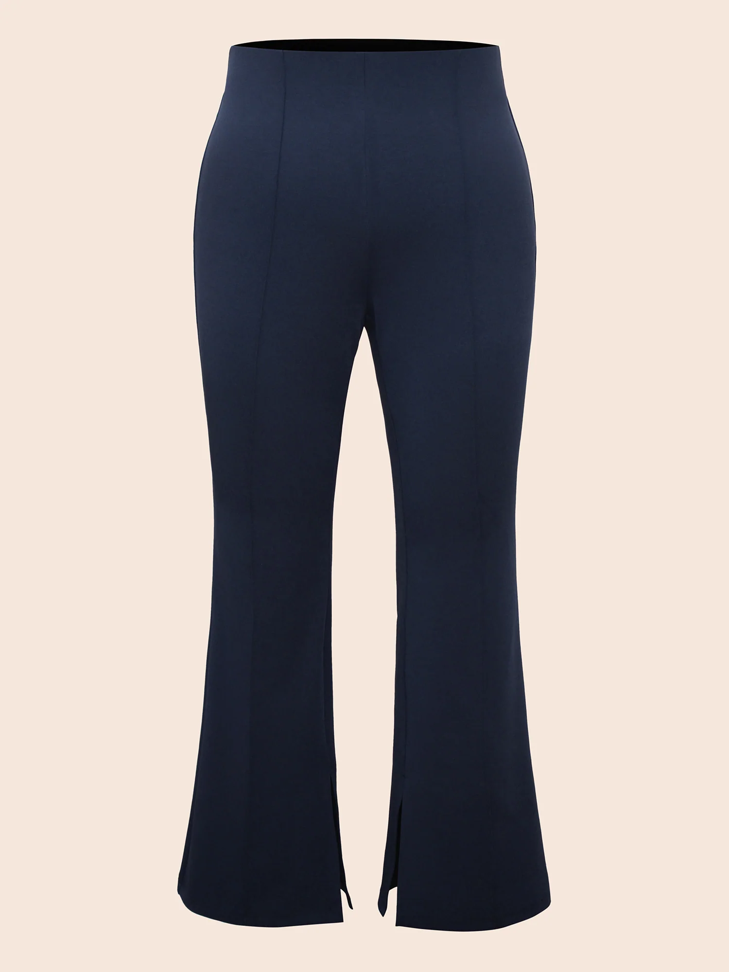 Mid Rise Slit Hem Bootcut Pants - Image 8