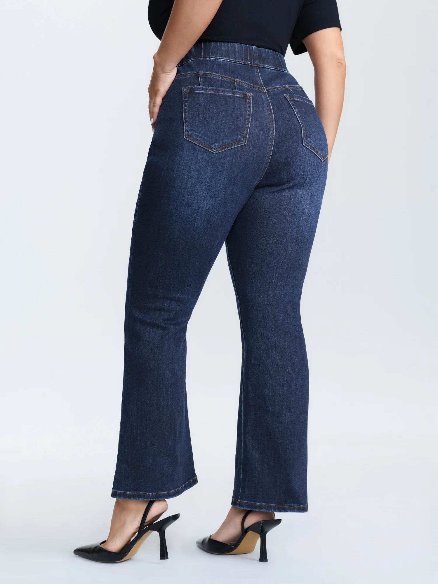 Super Stretchy High-Rise Flare Jeans - Image 6