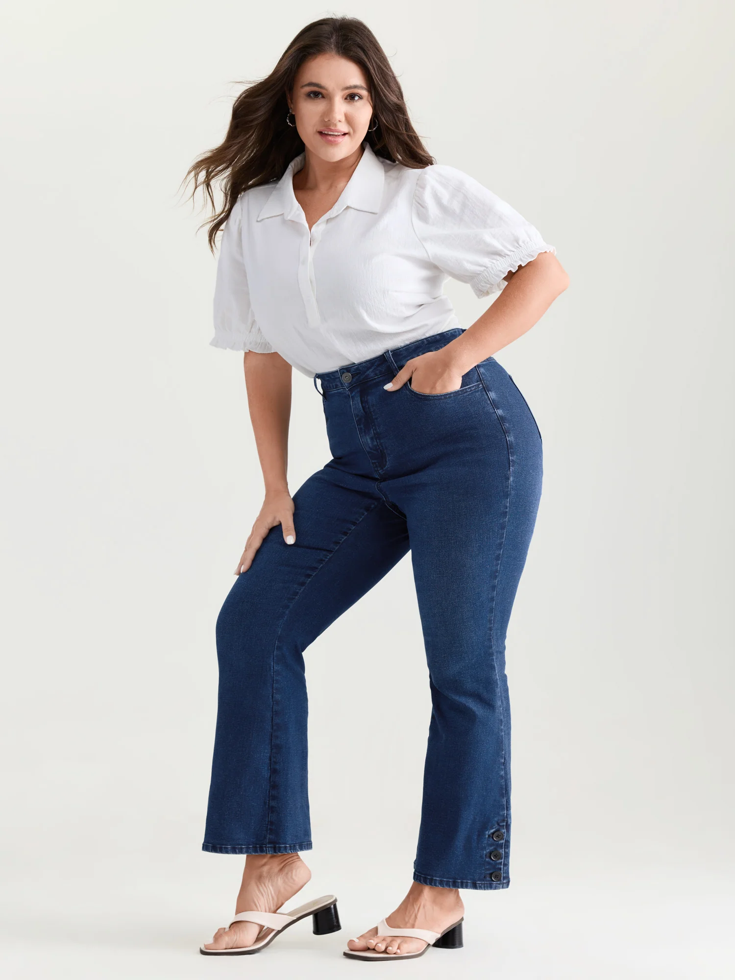 Hip Sculpting High-Rise Flare Jeans