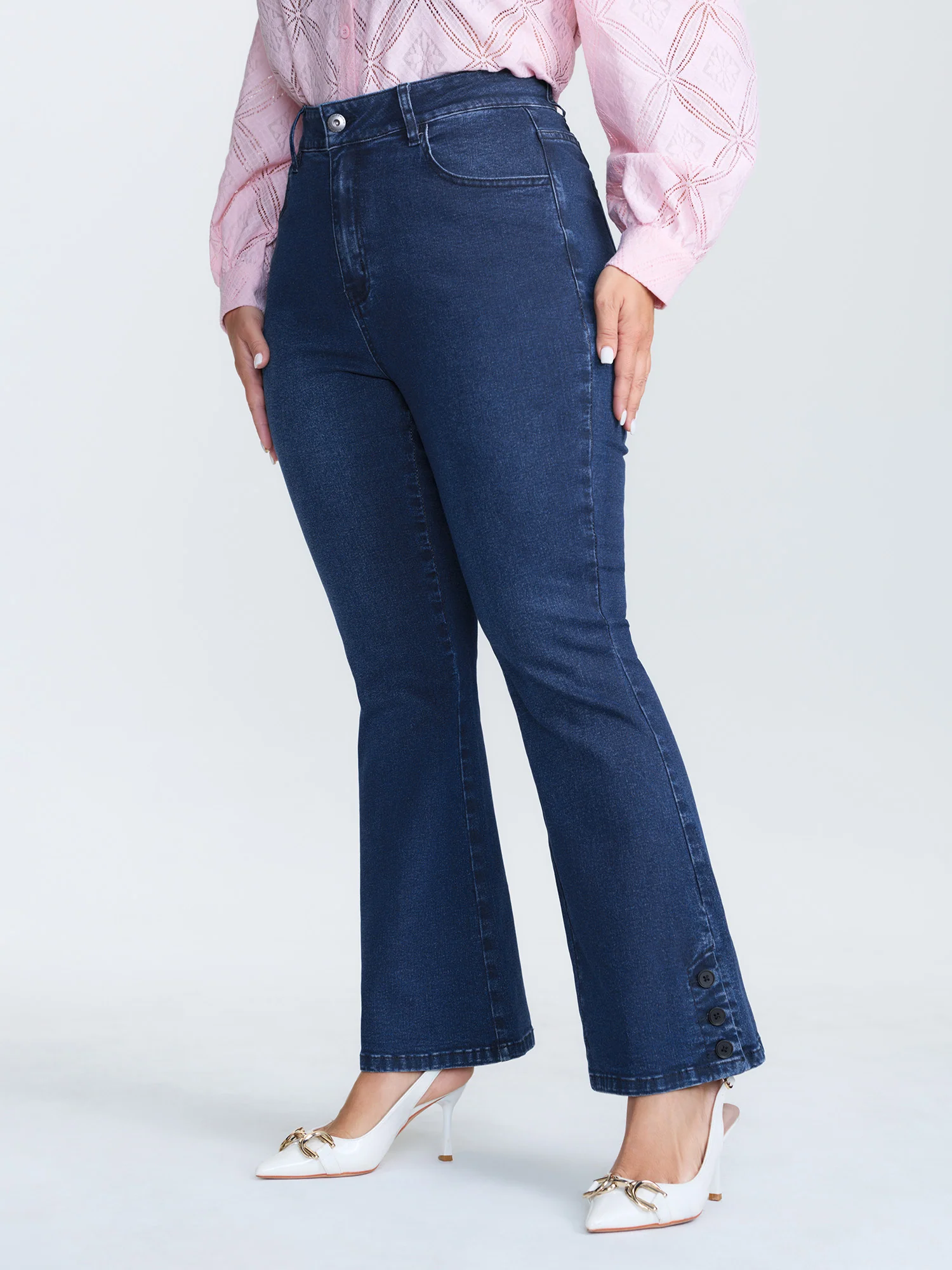 Hip Sculpting High-Rise Flare Jeans - Image 2
