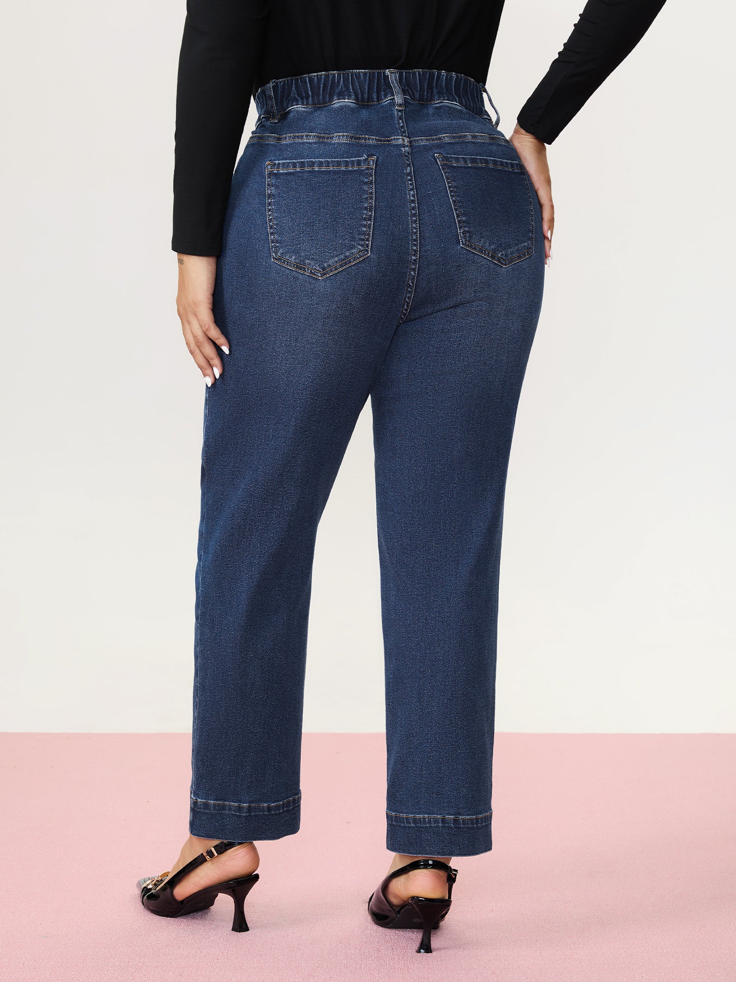 Thigh-Friendly High-Rise Straight-Leg Jeans - Image 5