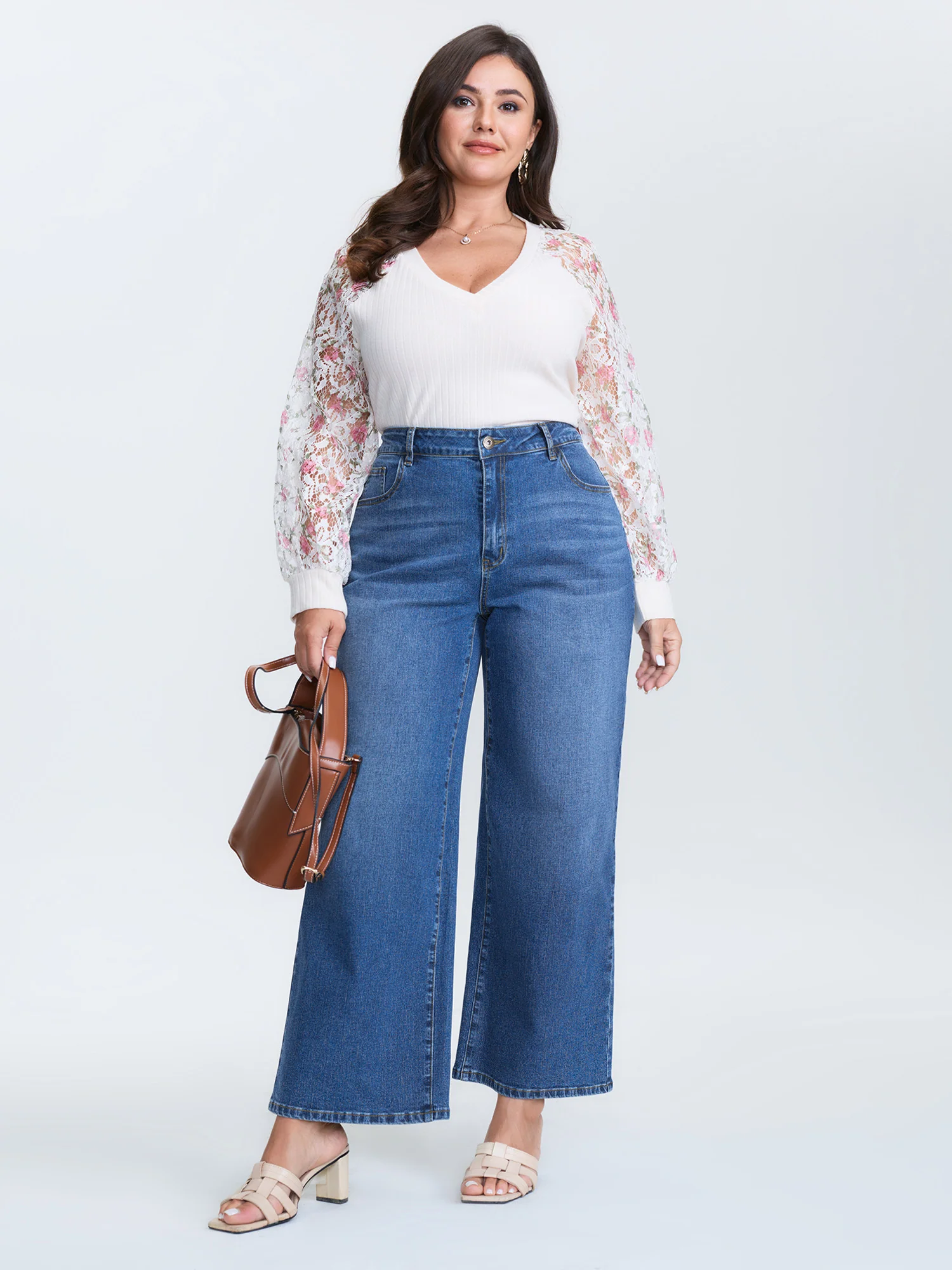 Classic High-Rise Wide-Leg Jeans - Image 2