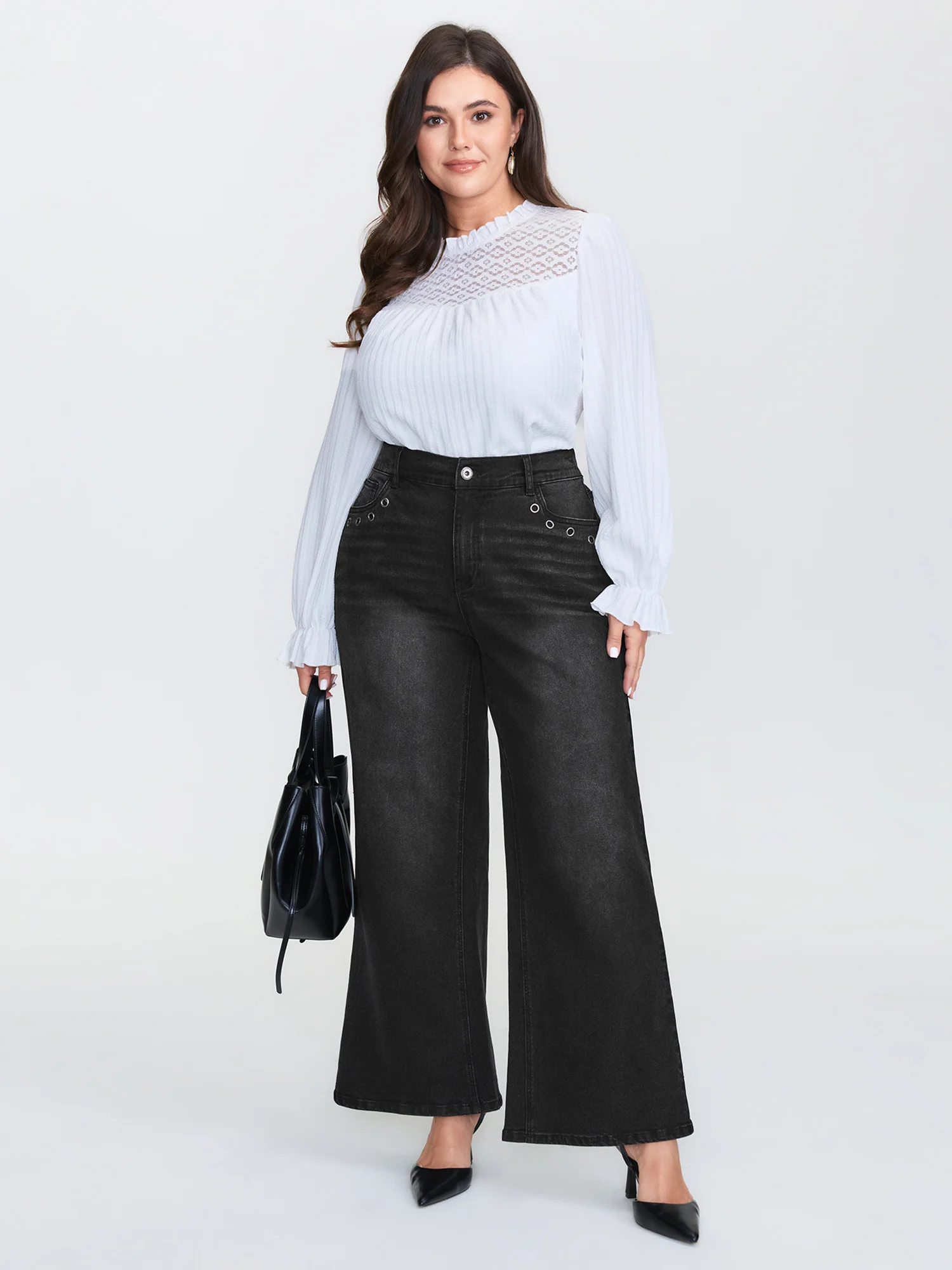 Mid-Rise Wide-Leg Jeans - Image 2