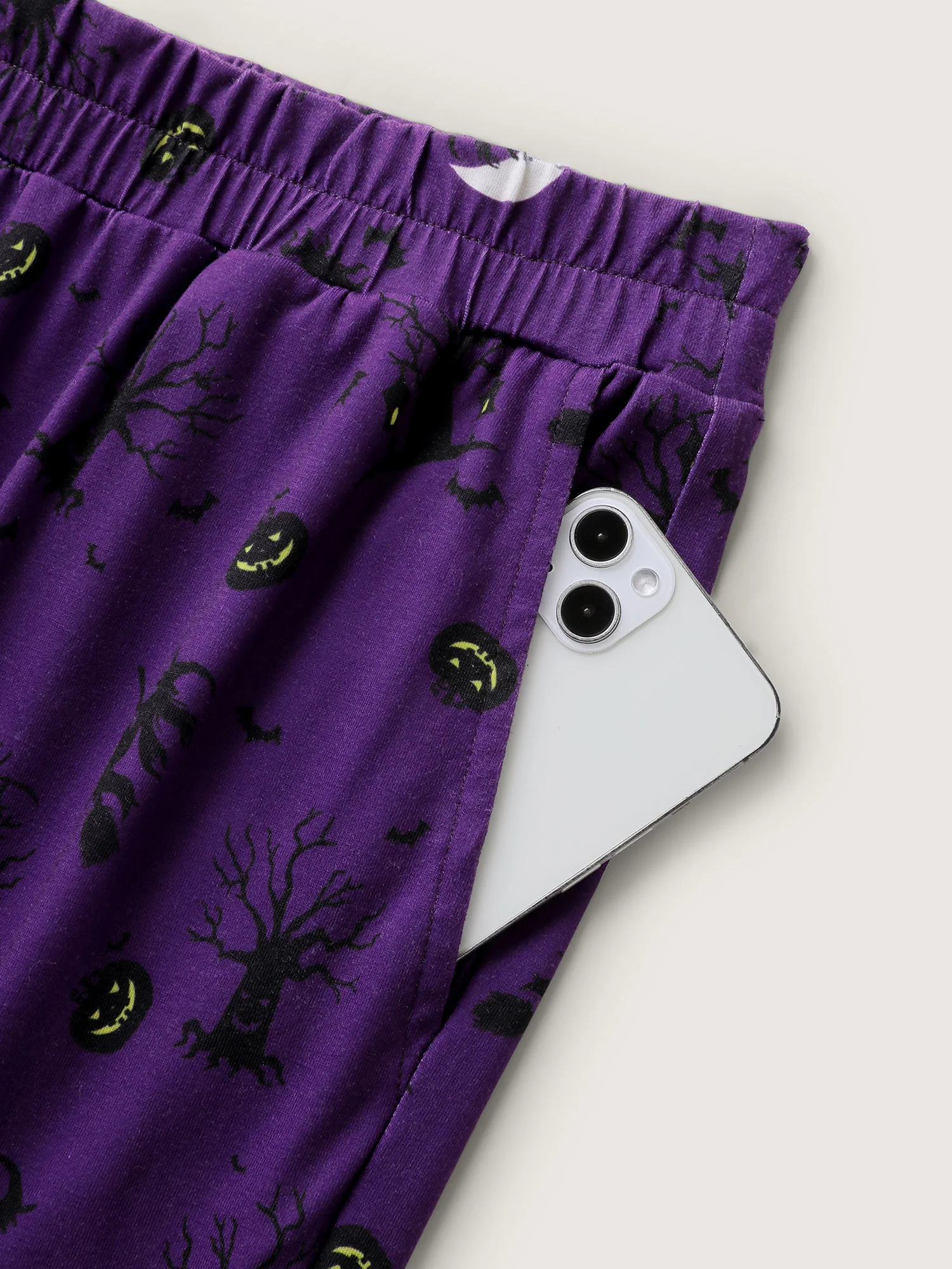 Midnight Halloween Print Wide-Leg Lounge Pants - Image 5